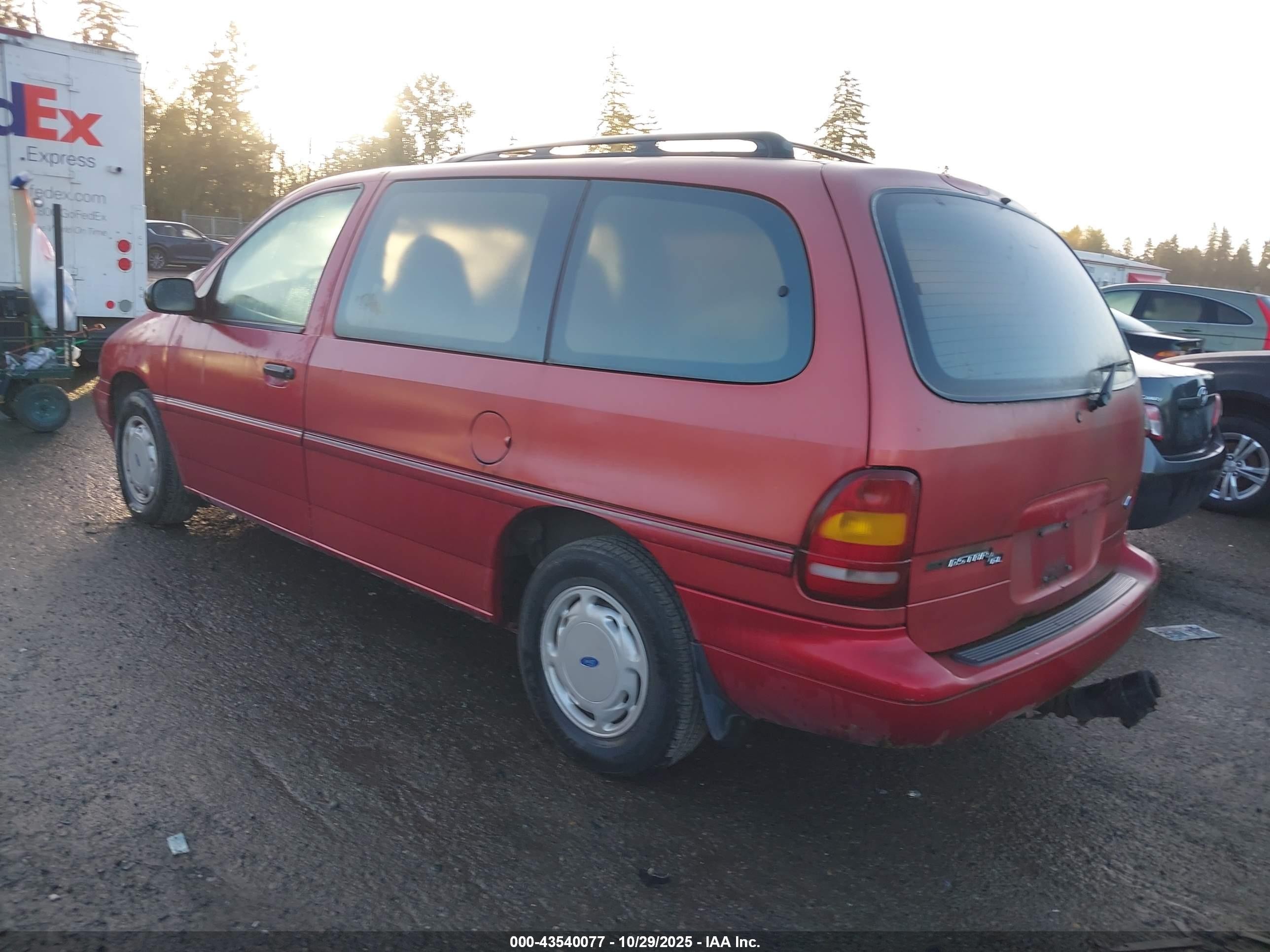 1995 Ford Windstar Wagon Purple vin: 2FMDA5142SBD30488
