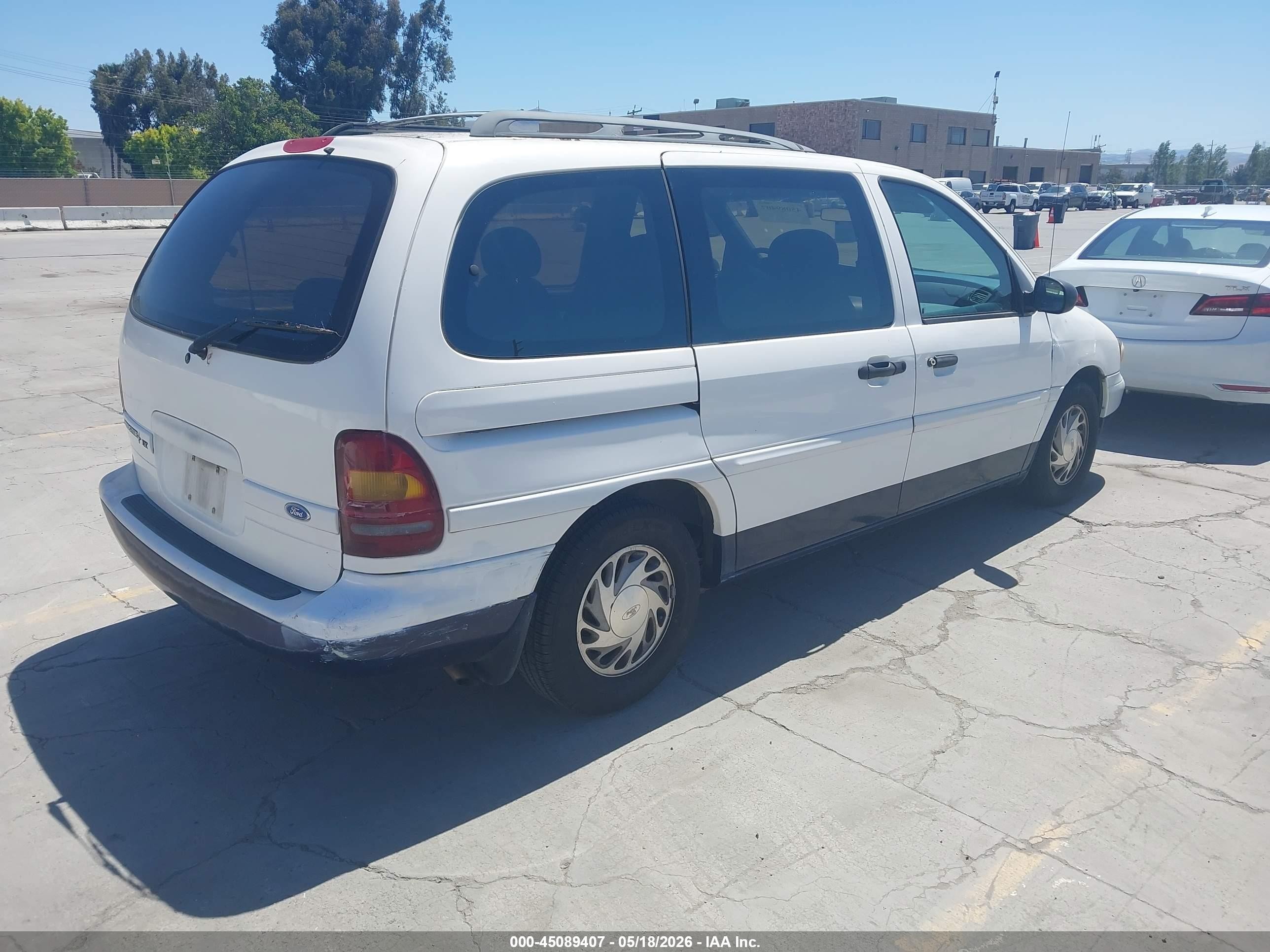 1995 Ford Windstar Wagon White vin: 2FMDA5143SBC60466
