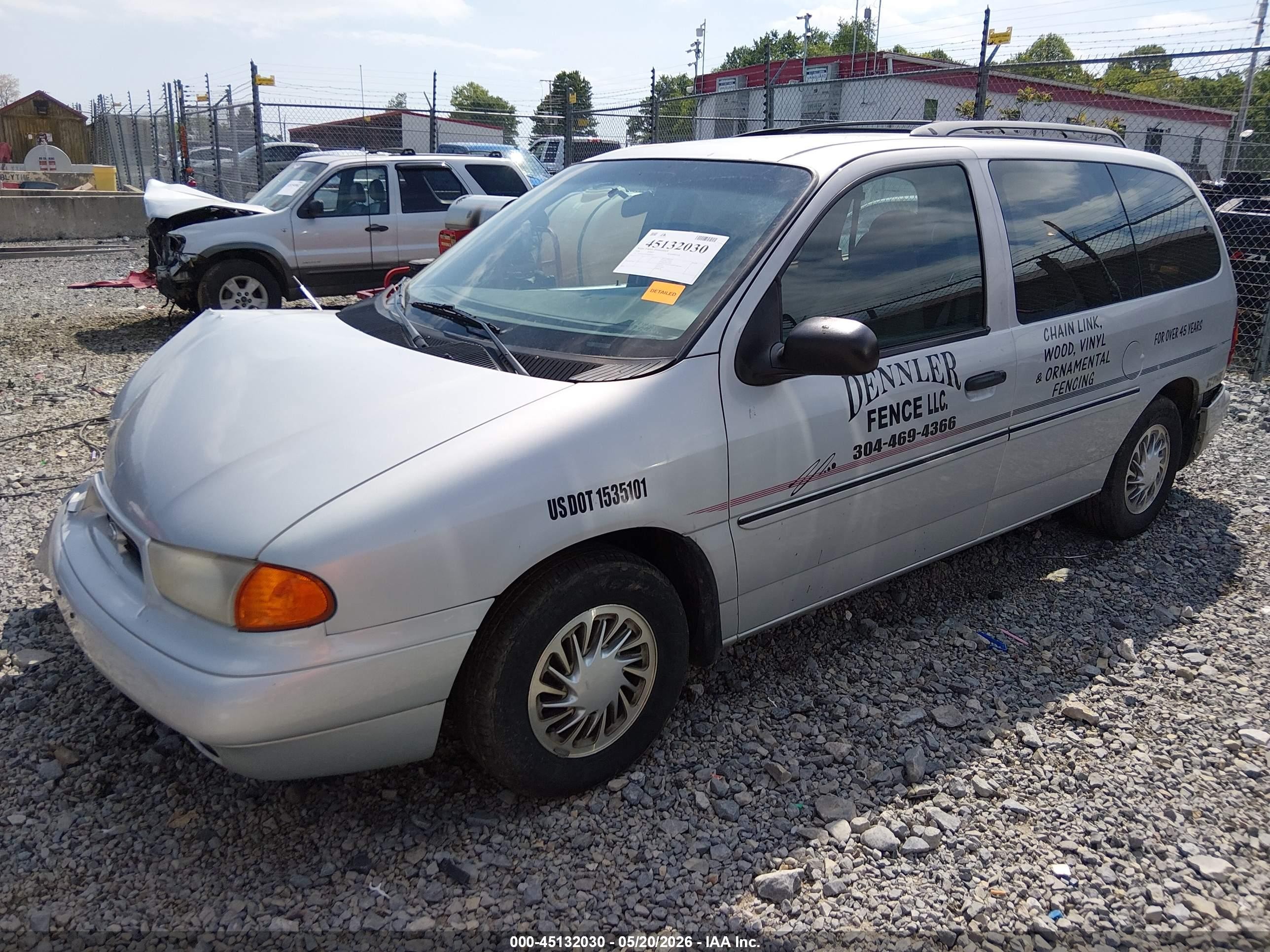 1998 Ford Windstar Gl/limited/lx Серебряный vin: 2FMDA5144WBB44053
