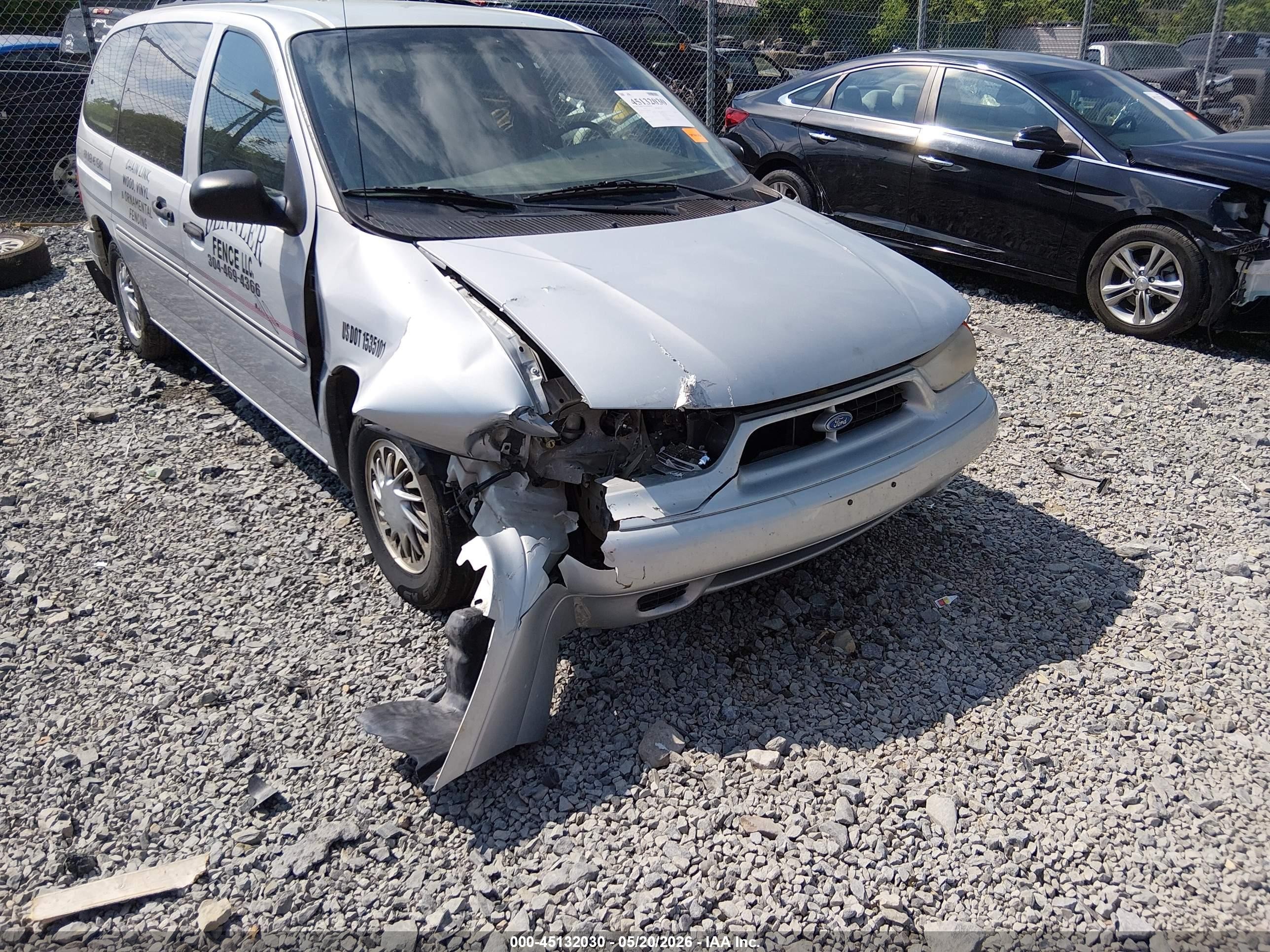 1998 Ford Windstar Gl/limited/lx Серебряный vin: 2FMDA5144WBB44053