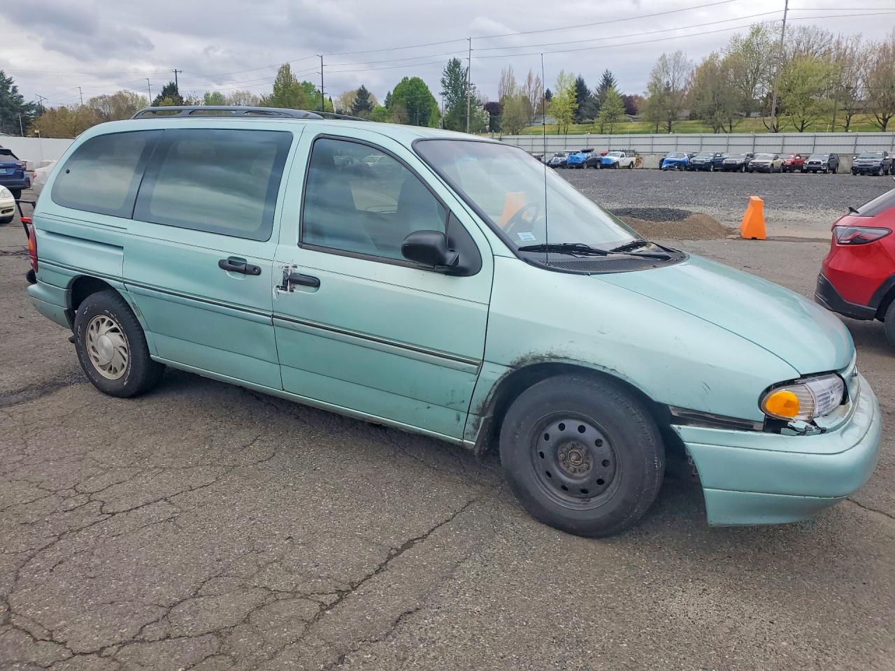 1995 Ford Windstar Wagon Turquoise vin: 2FMDA5145SBC44236