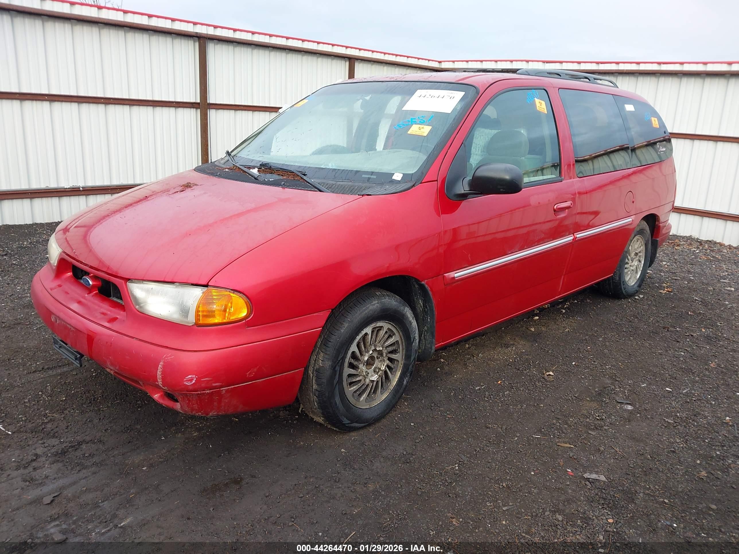 1998 Ford Windstar Gl/limited/lx Red vin: 2FMDA5148WBB71532