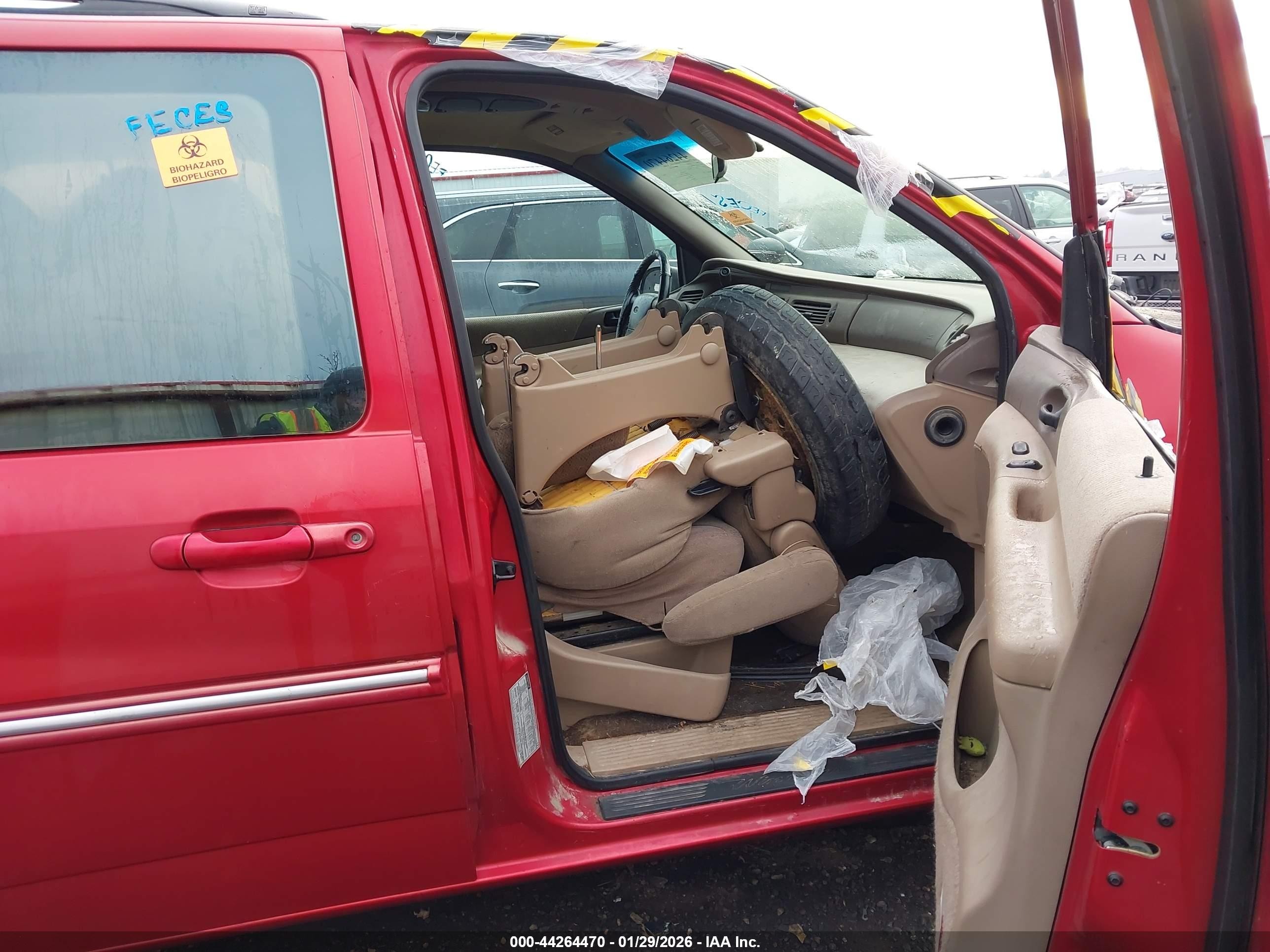 1998 Ford Windstar Gl/limited/lx Red vin: 2FMDA5148WBB71532