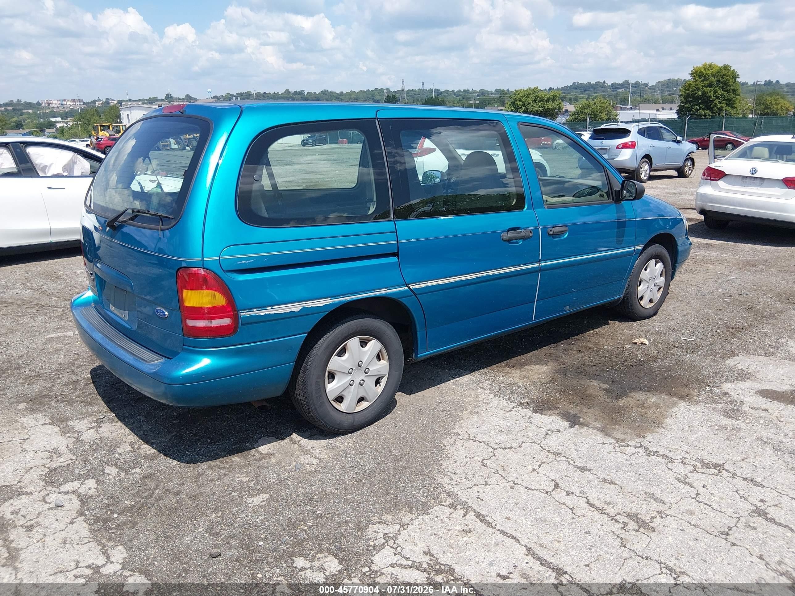 1995 Ford Windstar Wagon Light Blue vin: 2FMDA5149SBA27613