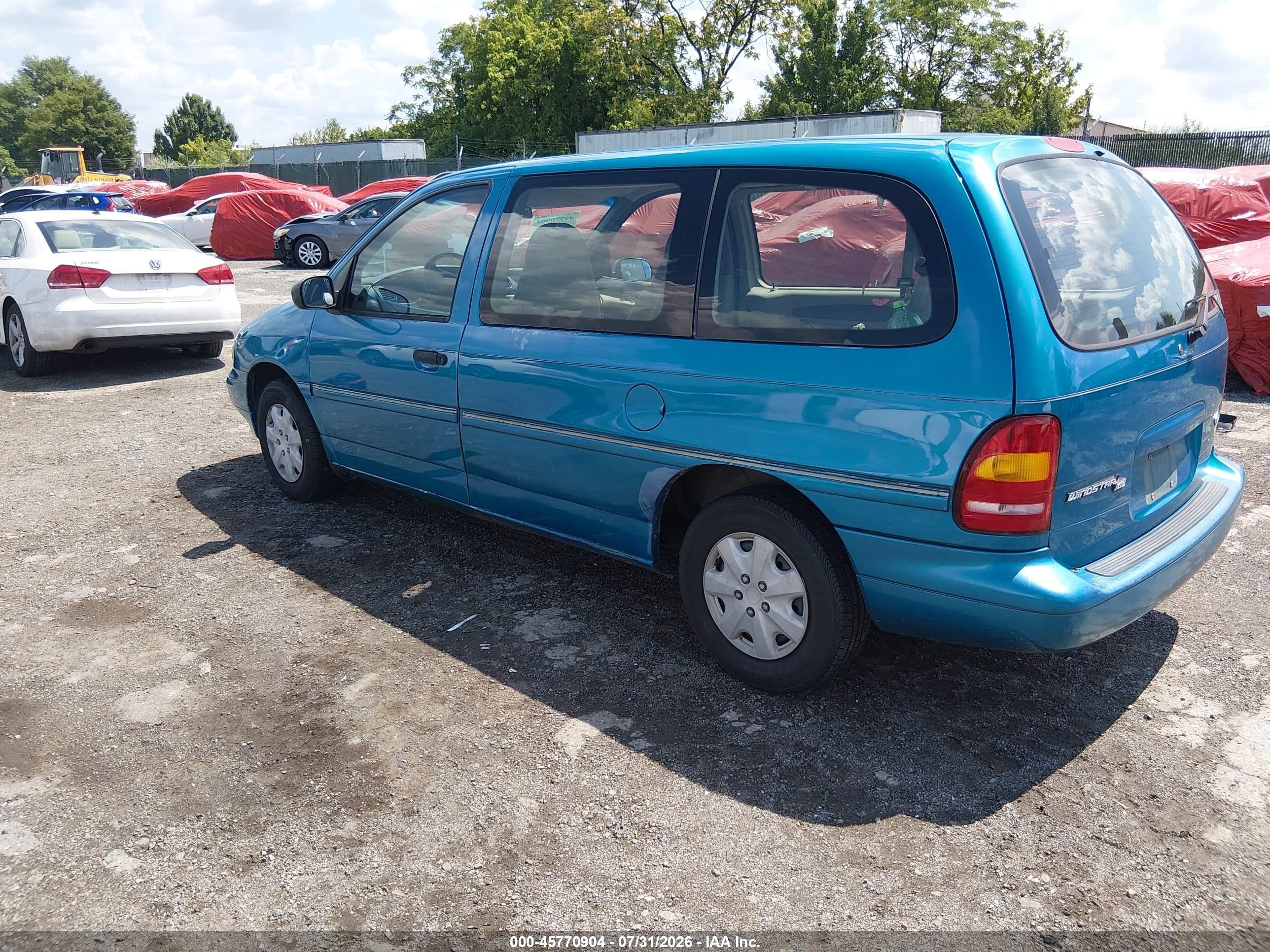 1995 Ford Windstar Wagon Light Blue vin: 2FMDA5149SBA27613