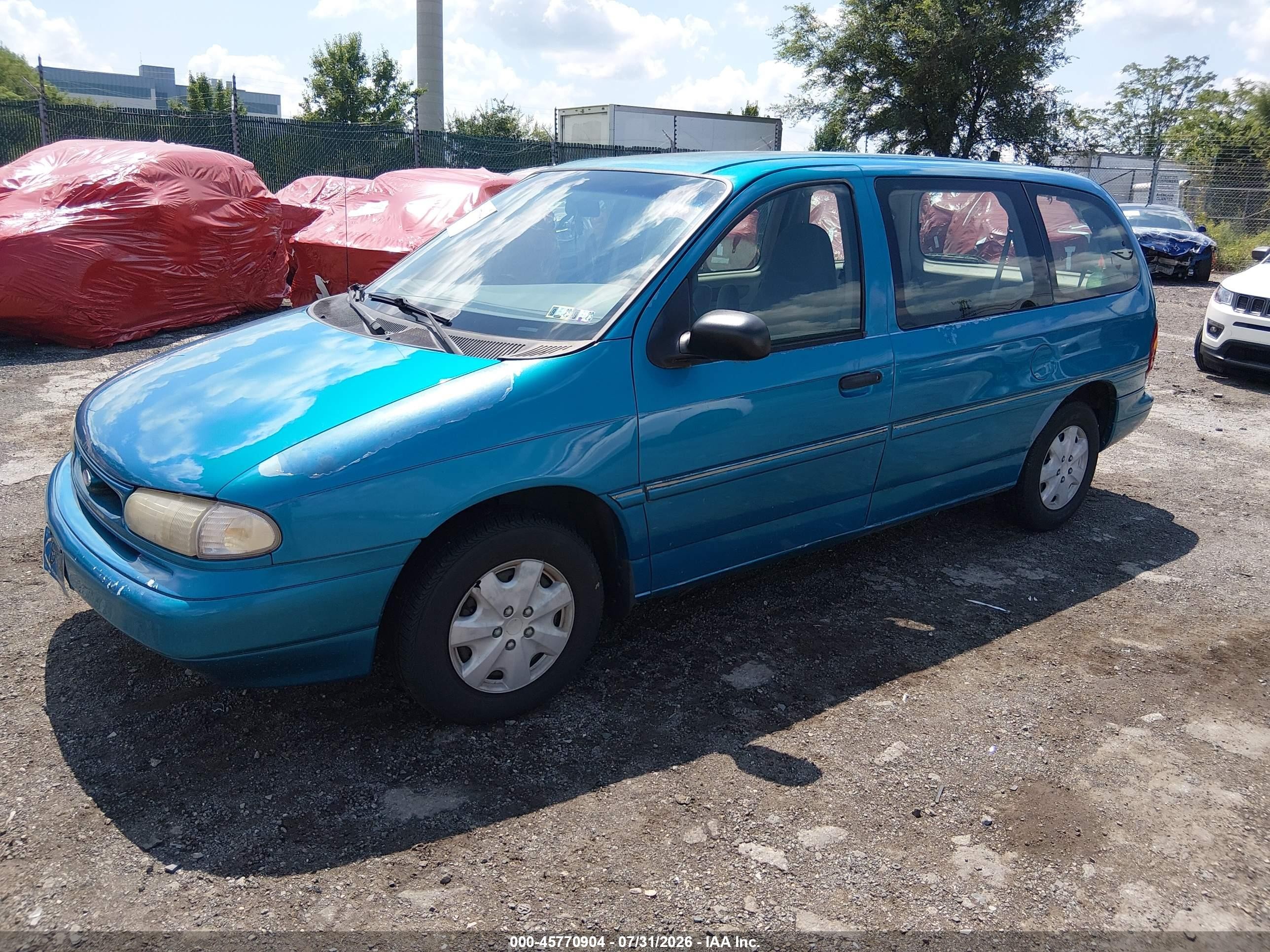 1995 Ford Windstar Wagon Light Blue vin: 2FMDA5149SBA27613