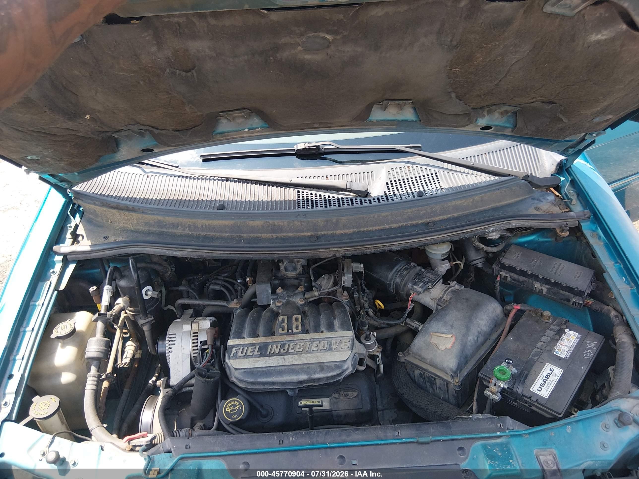 1995 Ford Windstar Wagon Light Blue vin: 2FMDA5149SBA27613