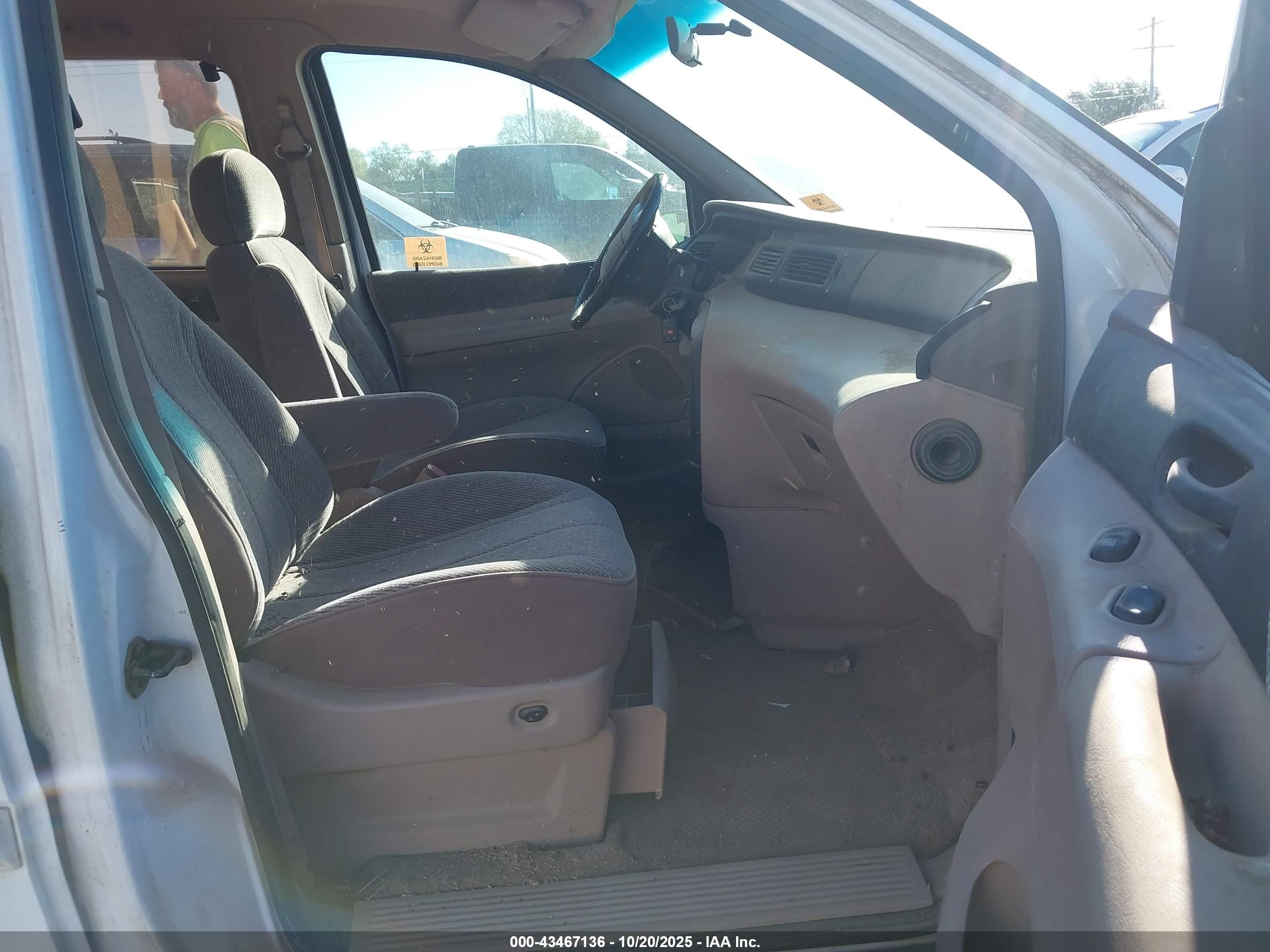 1995 Ford Windstar Wagon White vin: 2FMDA514XSBB81599