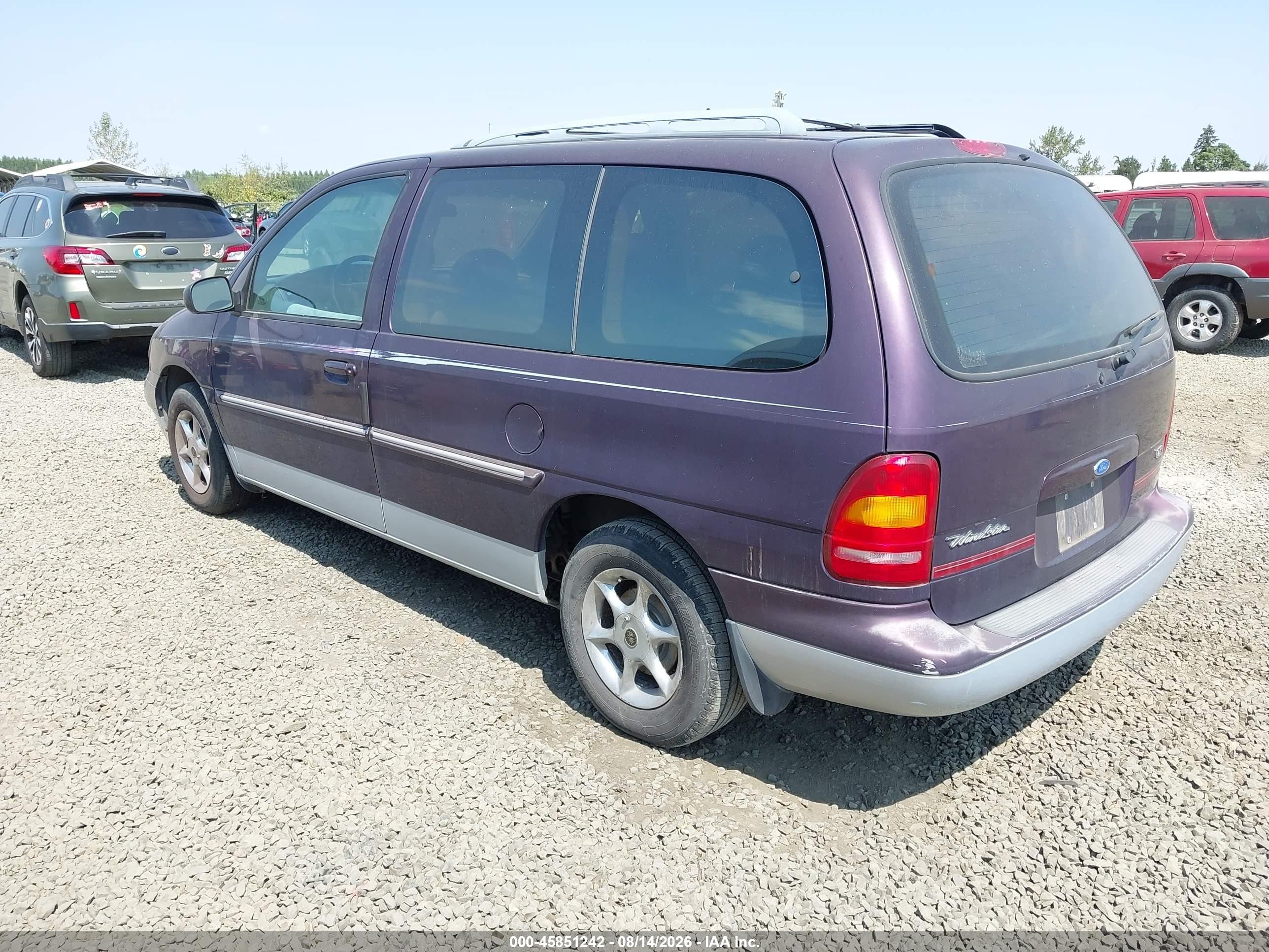 1998 Ford Windstar Gl/limited/lx Purple vin: 2FMDA514XWBA17100