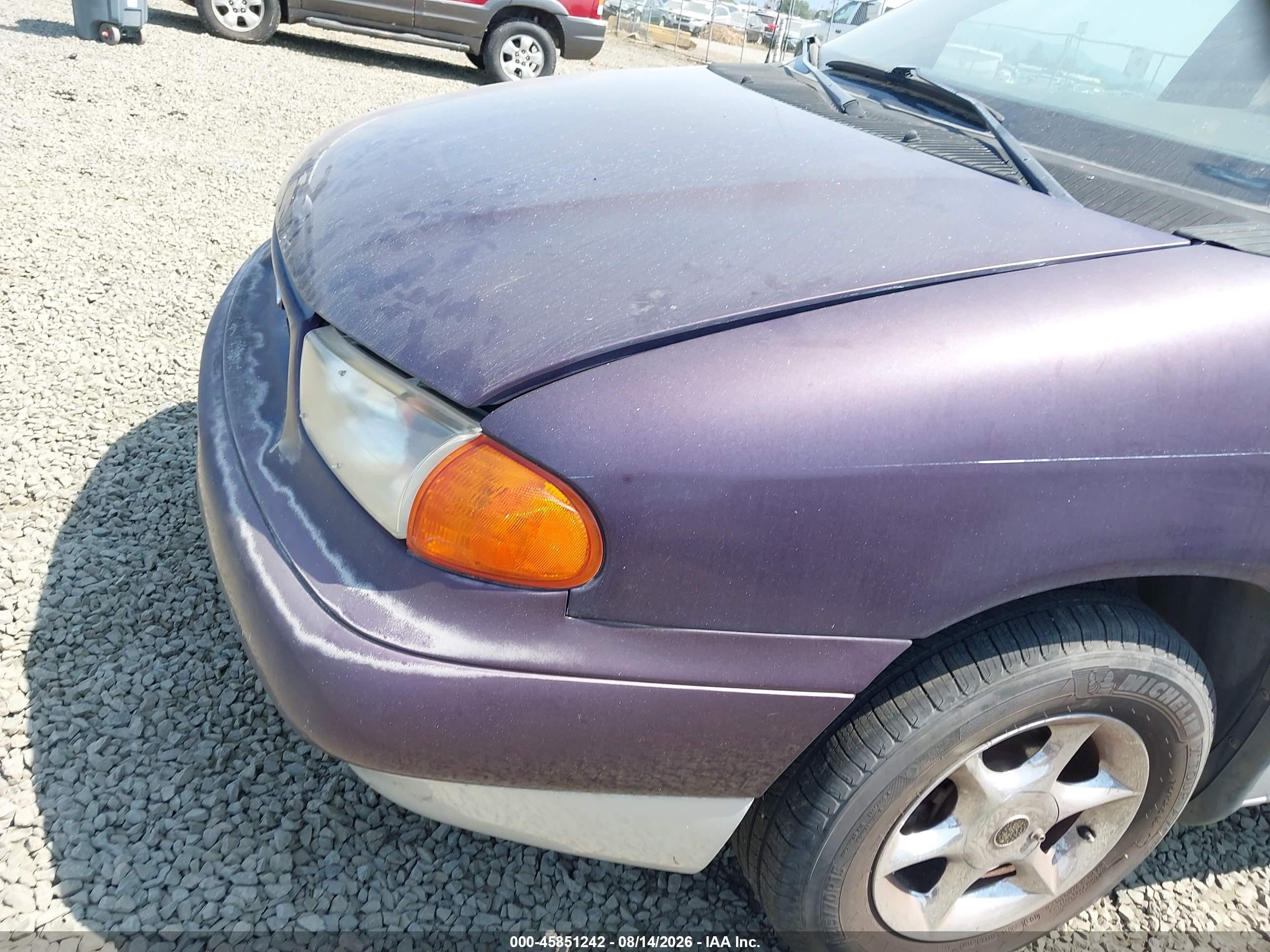 1998 Ford Windstar Gl/limited/lx Purple vin: 2FMDA514XWBA17100