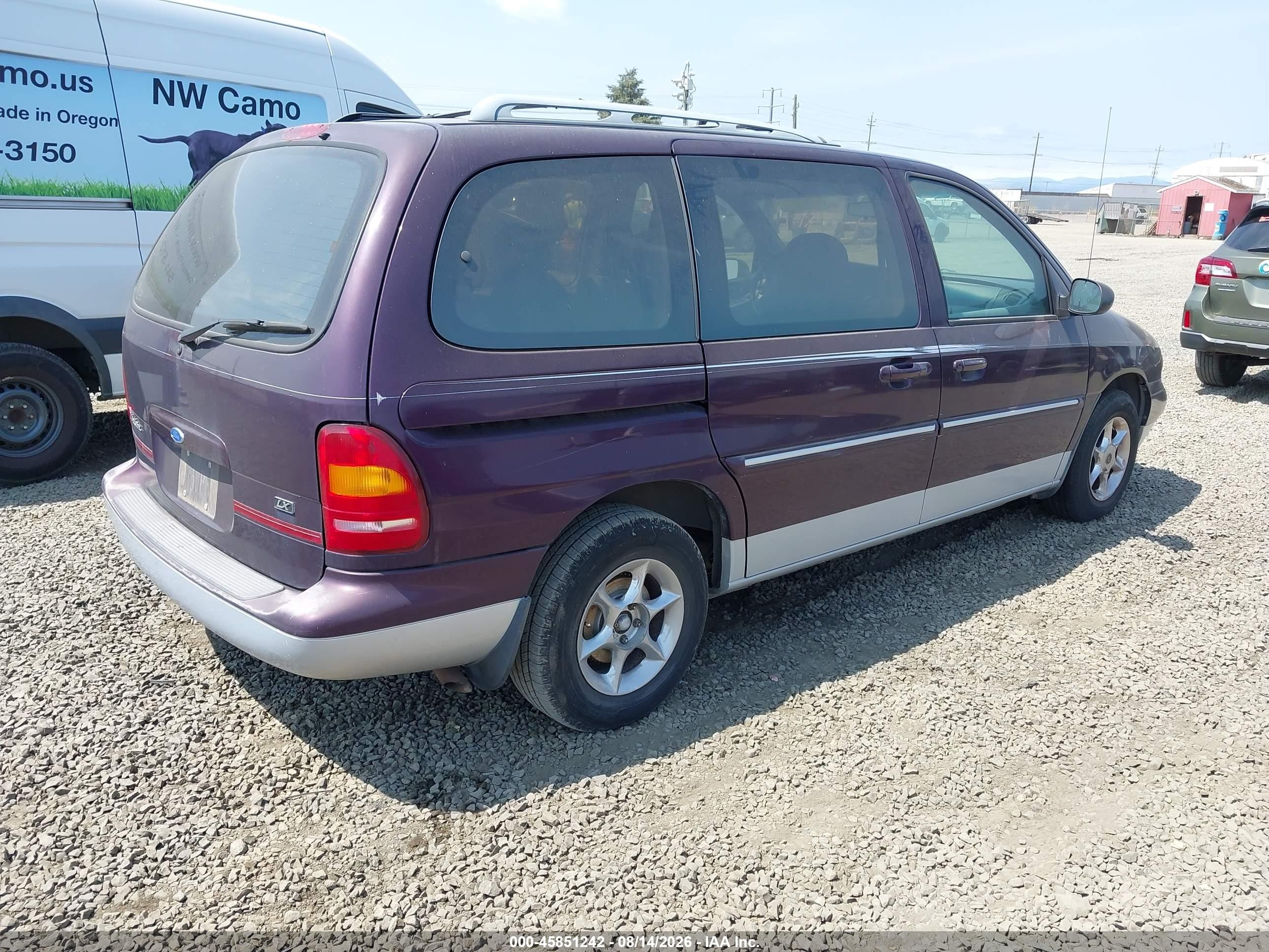 1998 Ford Windstar Gl/limited/lx Purple vin: 2FMDA514XWBA17100
