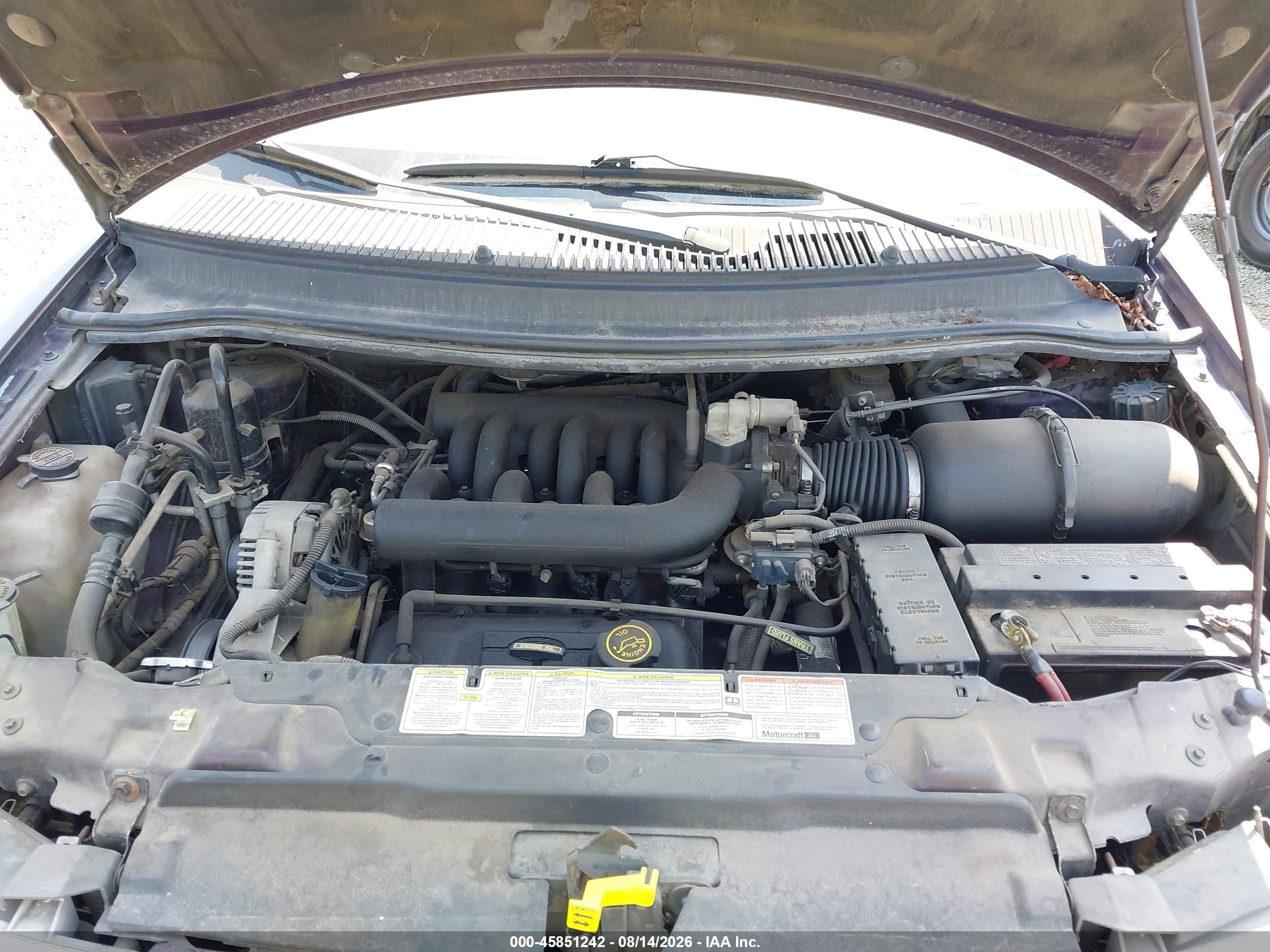 1998 Ford Windstar Gl/limited/lx Purple vin: 2FMDA514XWBA17100
