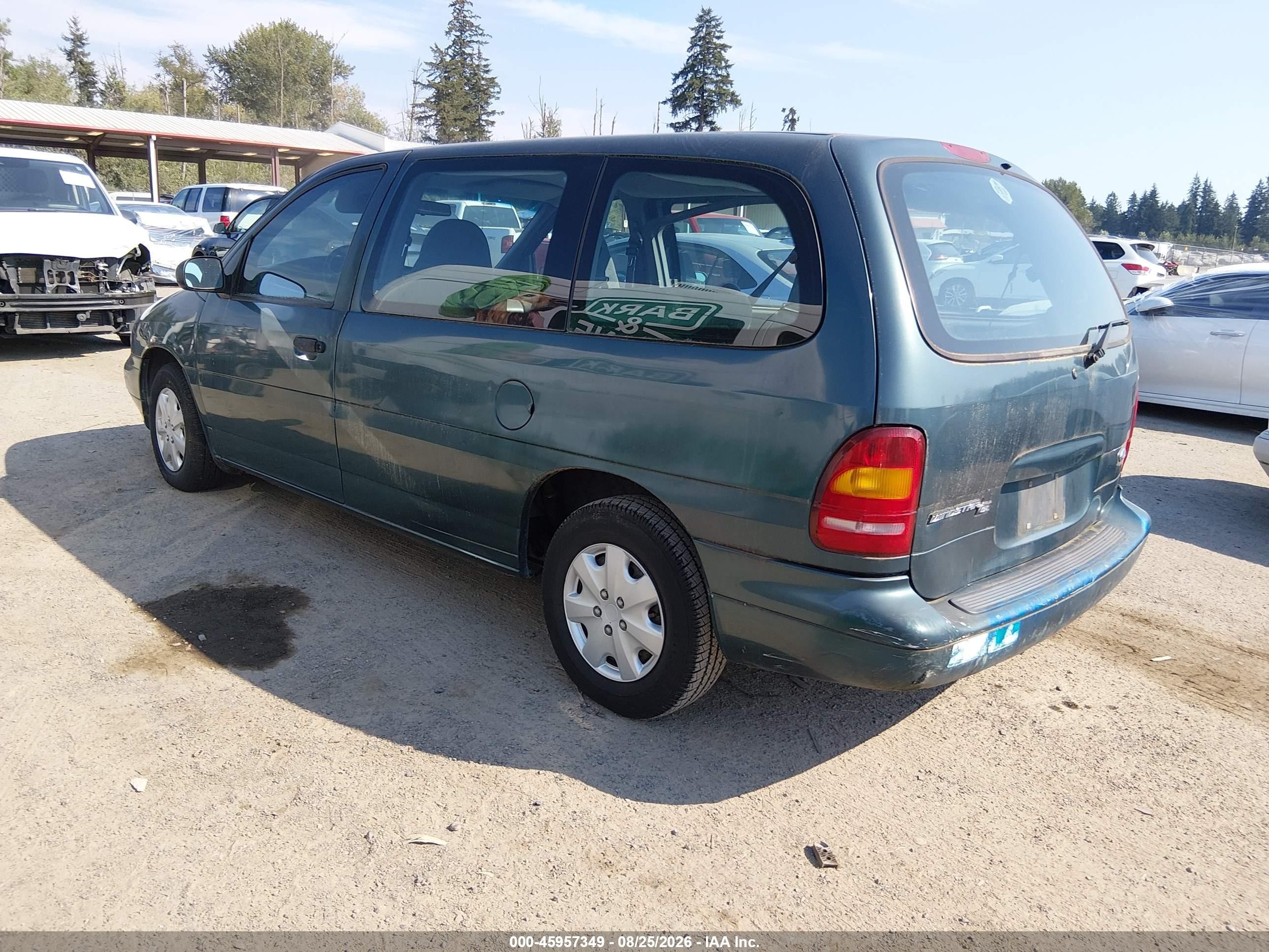 1996 Ford Windstar Wagon Green vin: 2FMDA51U1TBC18475