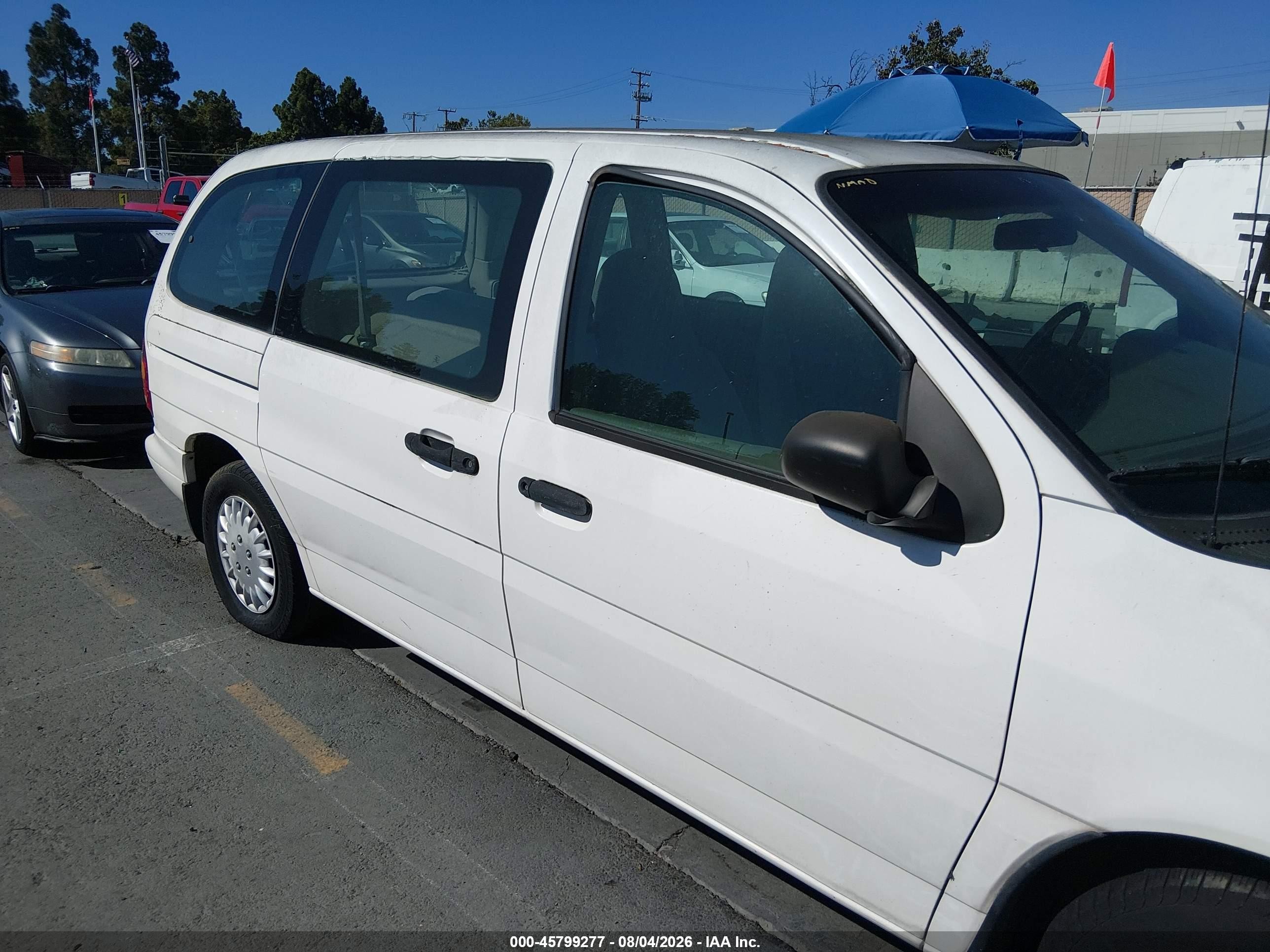 1996 Ford Windstar Wagon Белый vin: 2FMDA51U6TBC27981