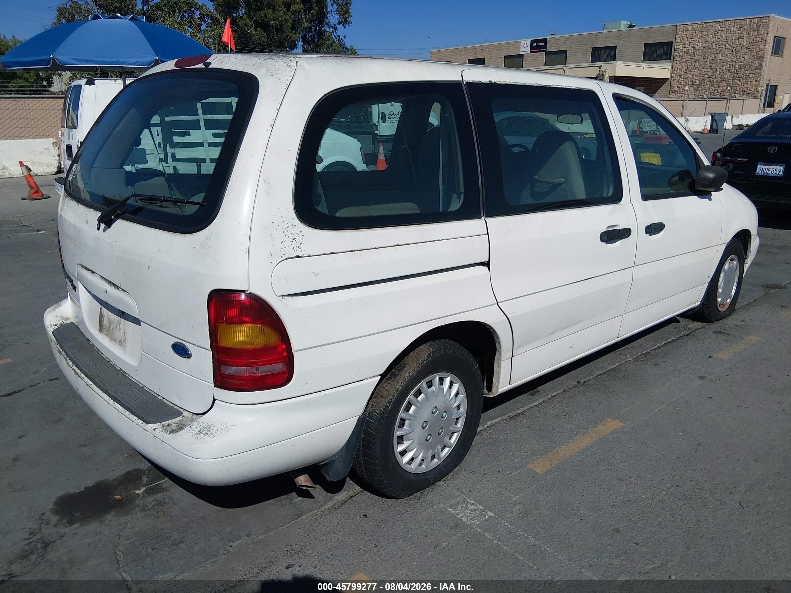 1996 Ford Windstar Wagon Белый vin: 2FMDA51U6TBC27981