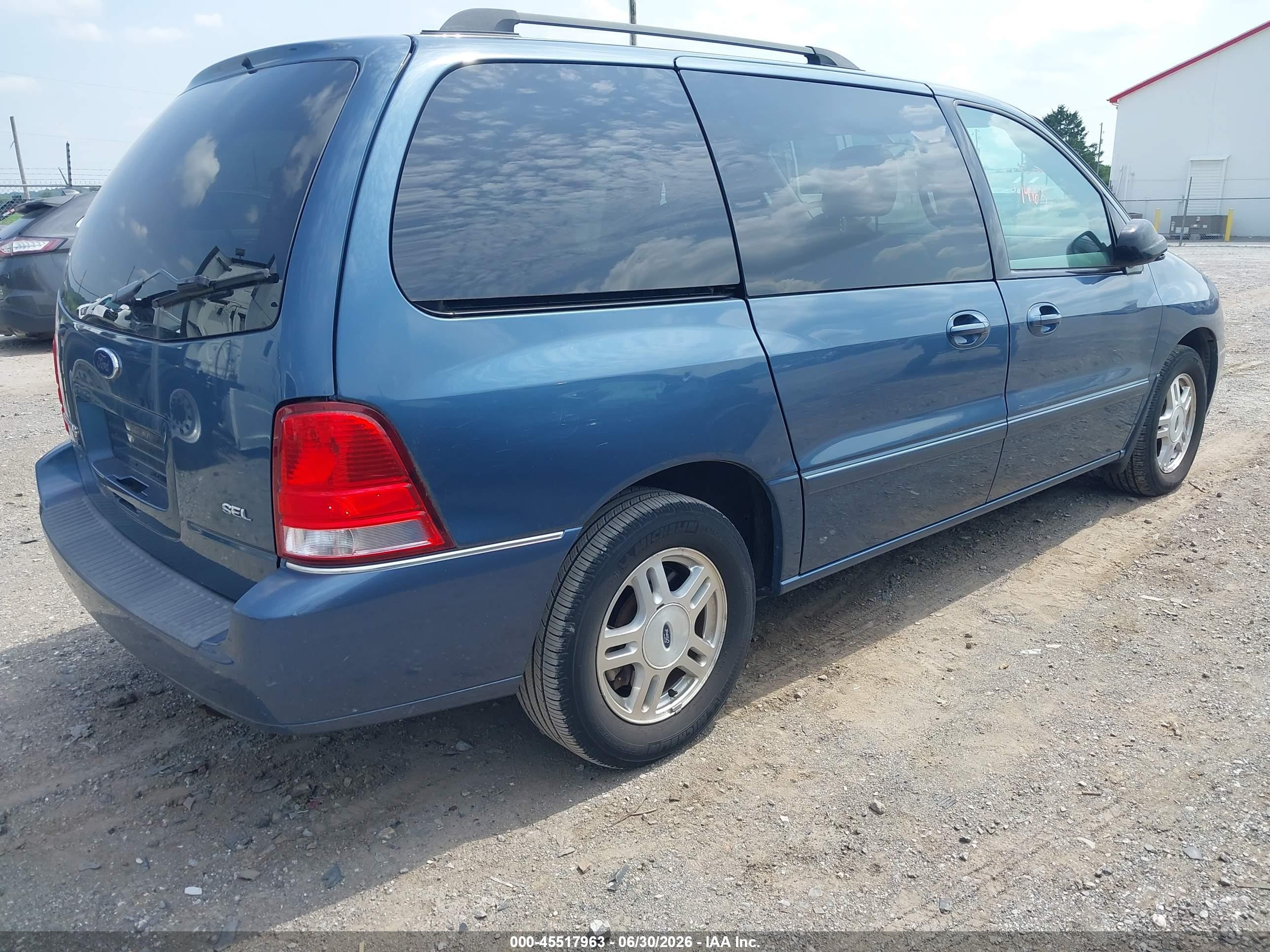 2006 Ford Freestar Sel Blue vin: 2FMDA52286BA43627