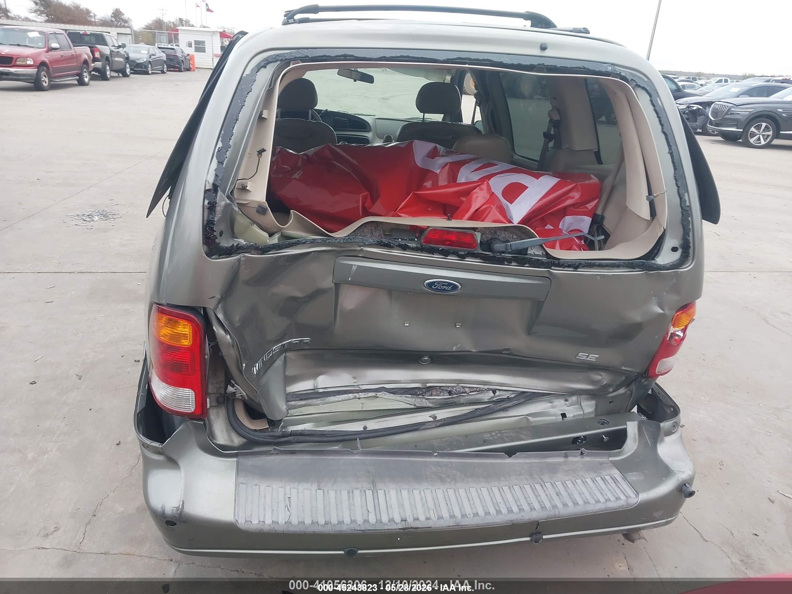 1999 Ford Windstar Se Gray vin: 2FMDA5240XBC66151