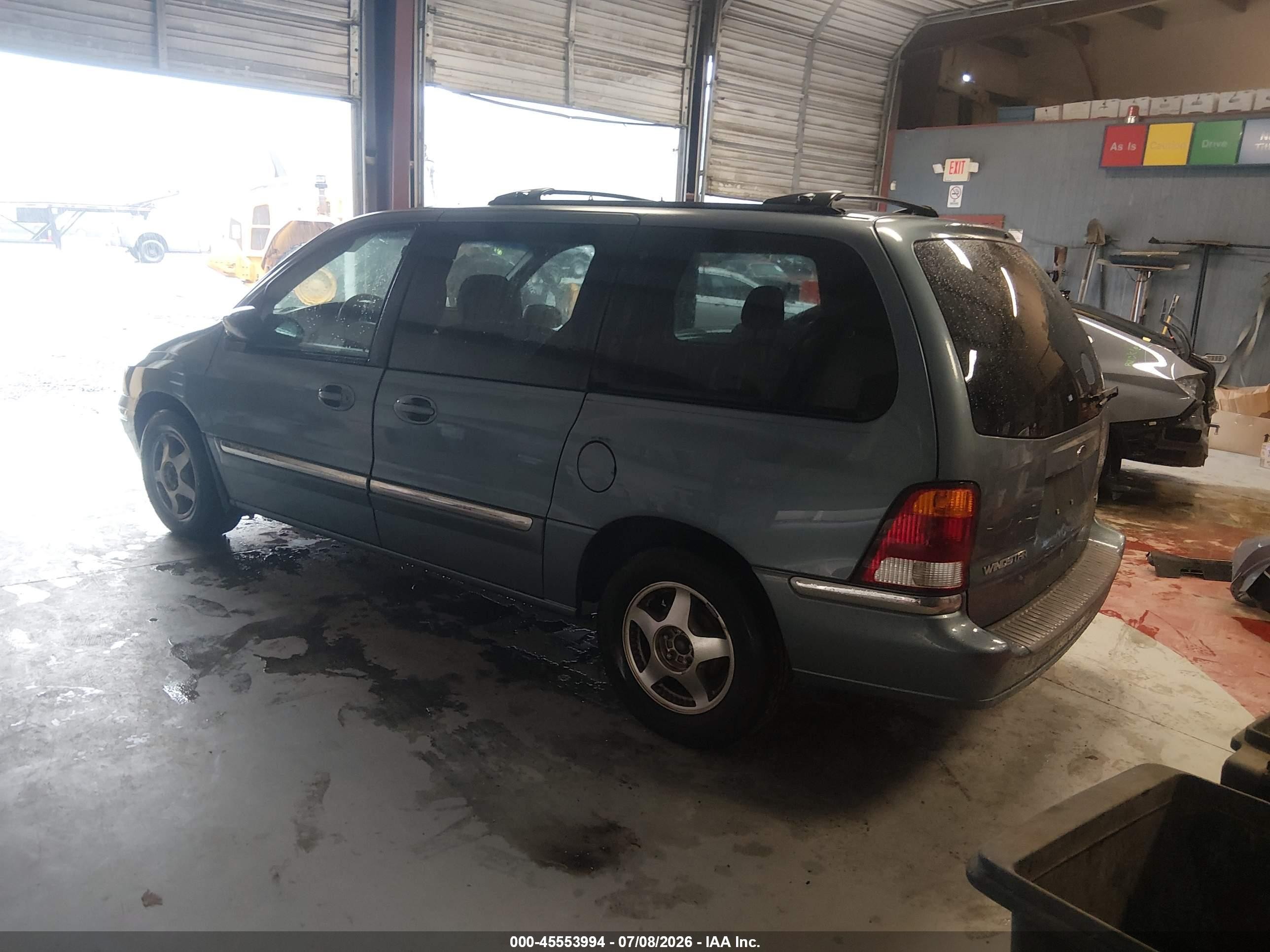 2000 Ford Windstar Se Gray vin: 2FMDA5245YBA83278