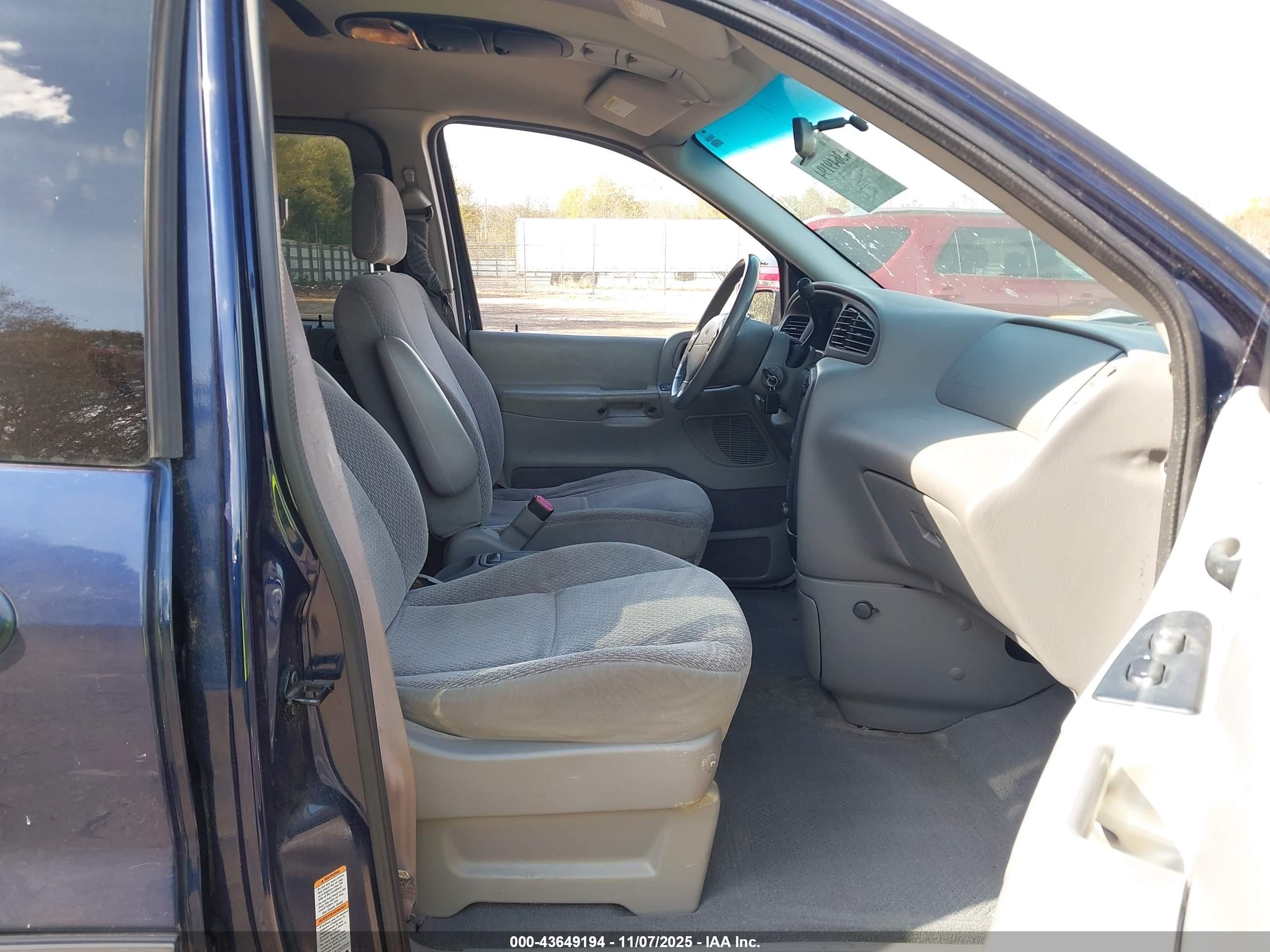 2000 Ford Windstar Se Blue vin: 2FMDA5248YBB89143