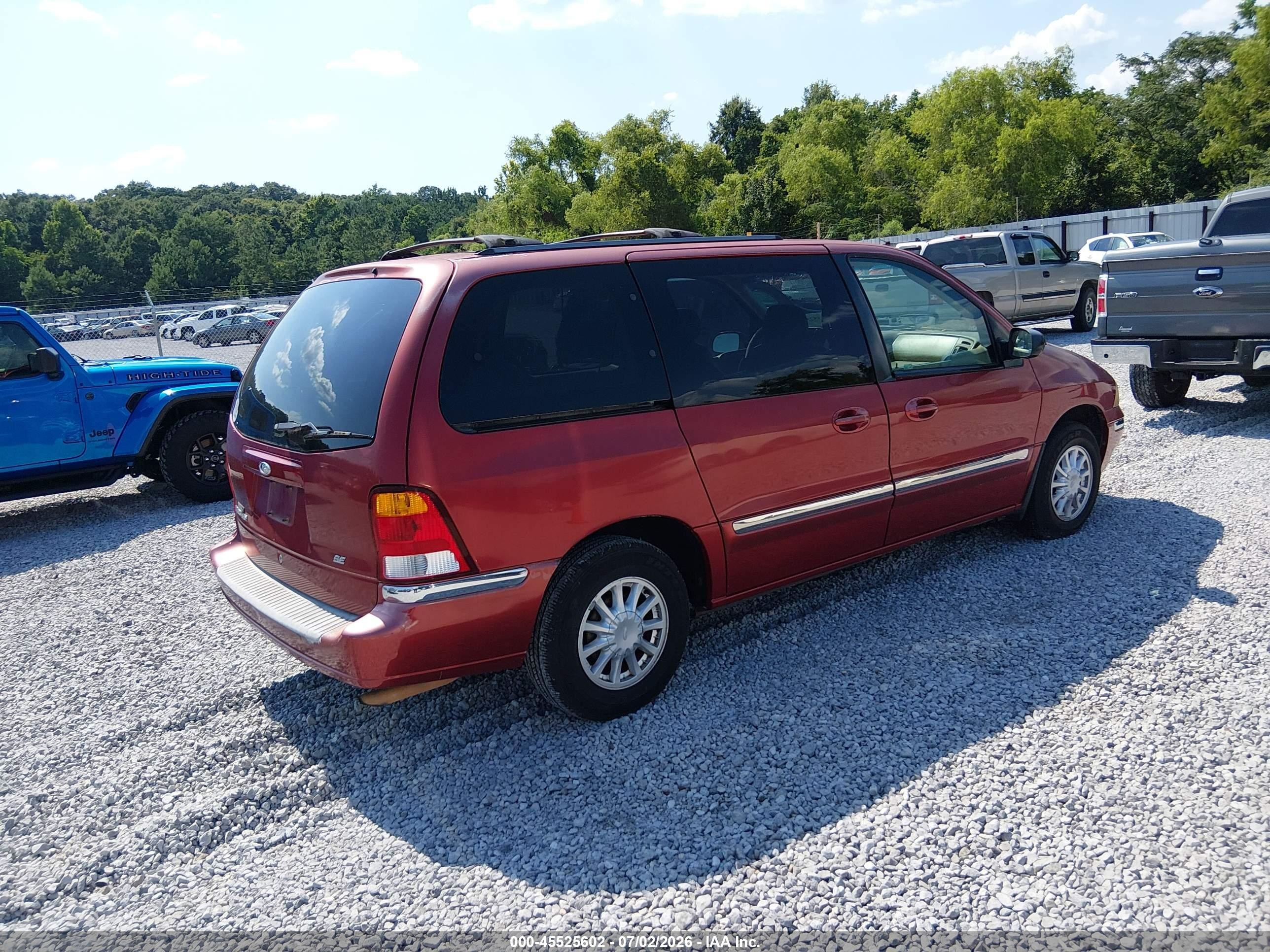 2000 Ford Windstar Se Red vin: 2FMDA524XYBC63646