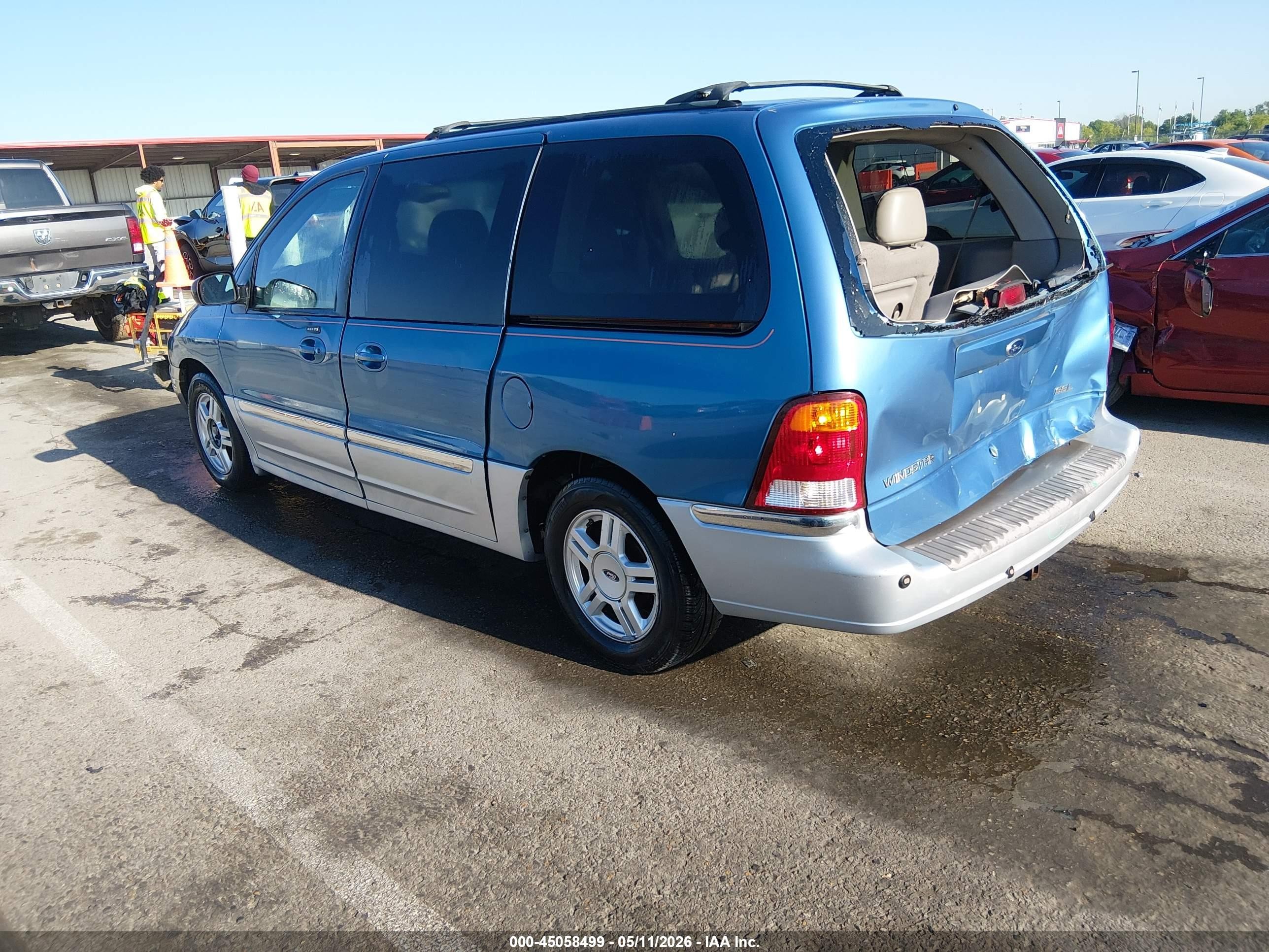 2003 Ford Windstar Sel Blue vin: 2FMDA53413BA10576