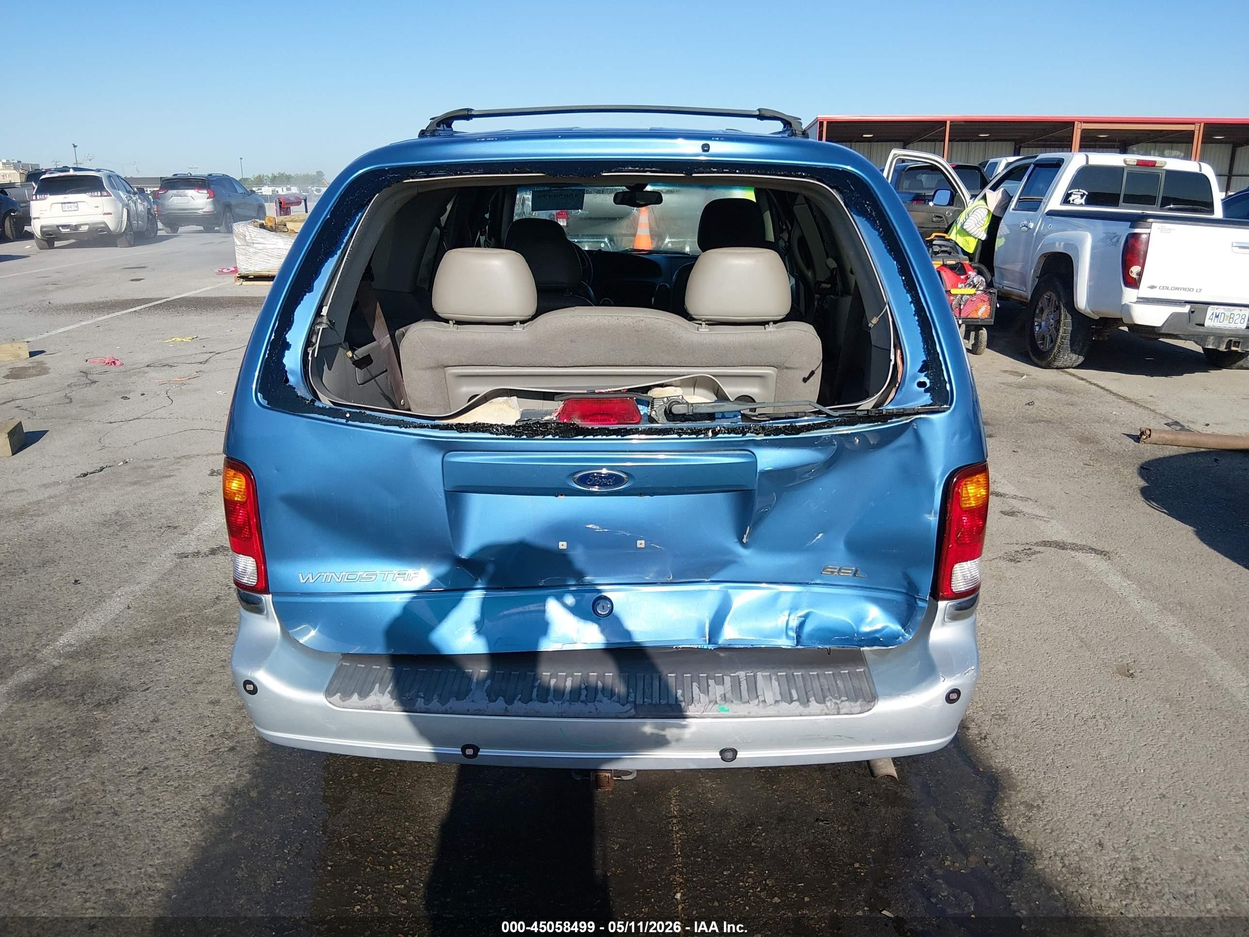 2003 Ford Windstar Sel Blue vin: 2FMDA53413BA10576