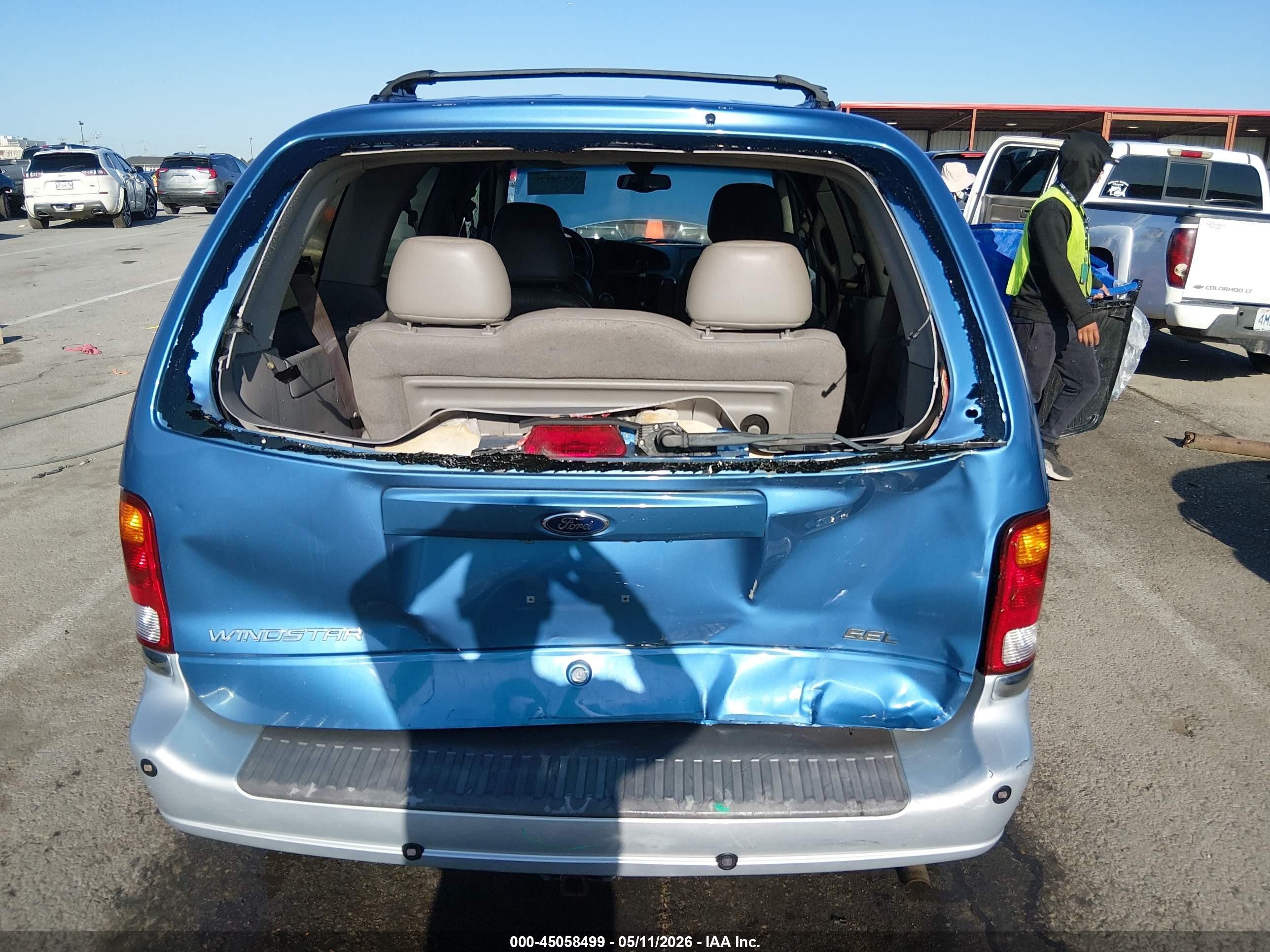 2003 Ford Windstar Sel Blue vin: 2FMDA53413BA10576