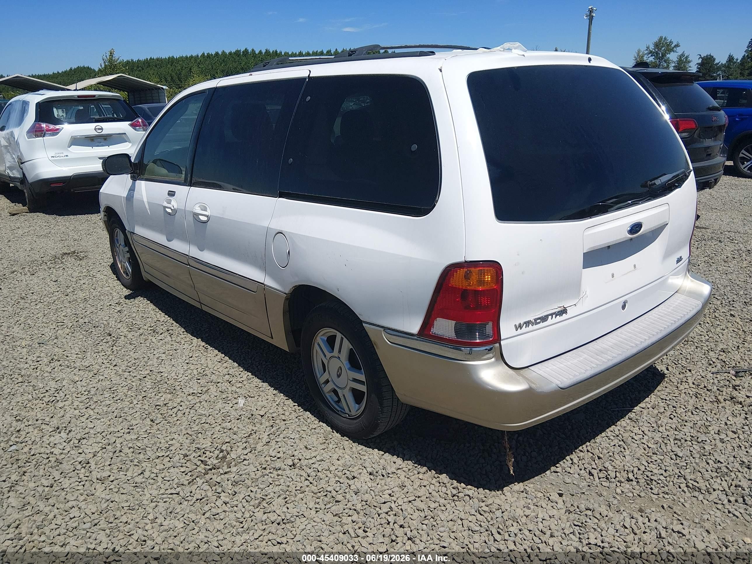 2001 Ford Windstar Sel White vin: 2FMDA53441BA03571