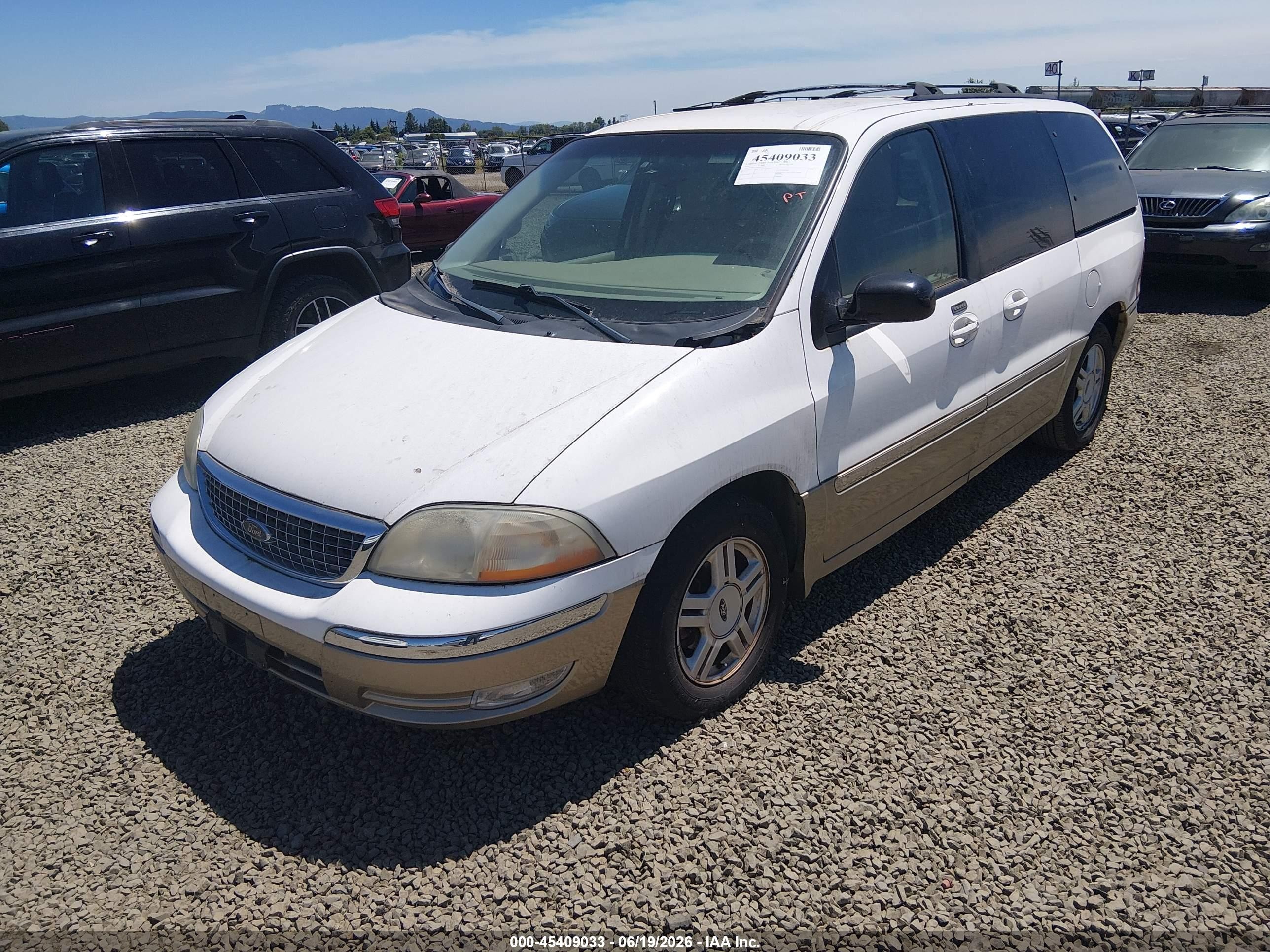 2001 Ford Windstar Sel White vin: 2FMDA53441BA03571