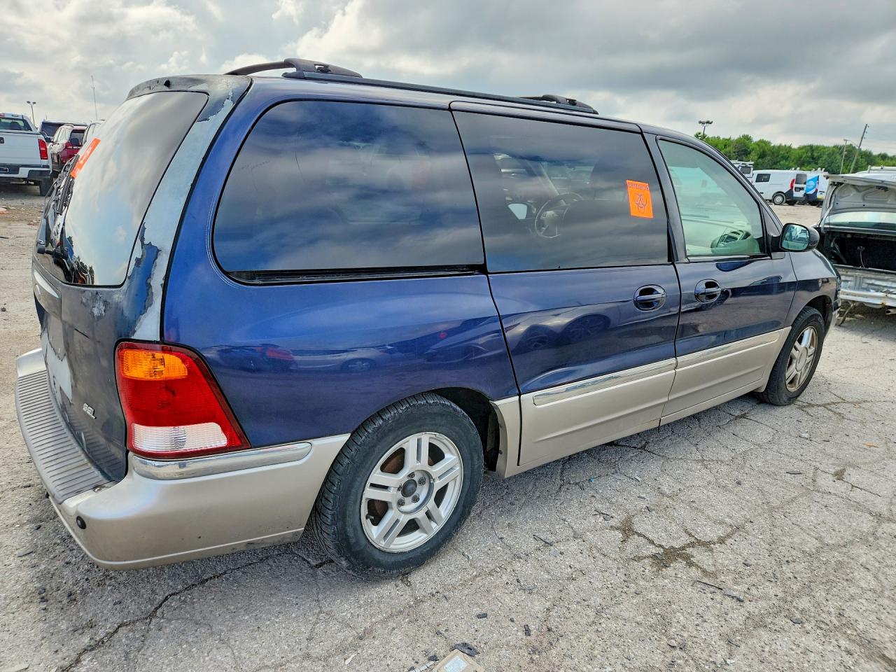 2002 Ford Windstar Sel Blue vin: 2FMDA53472BB27142