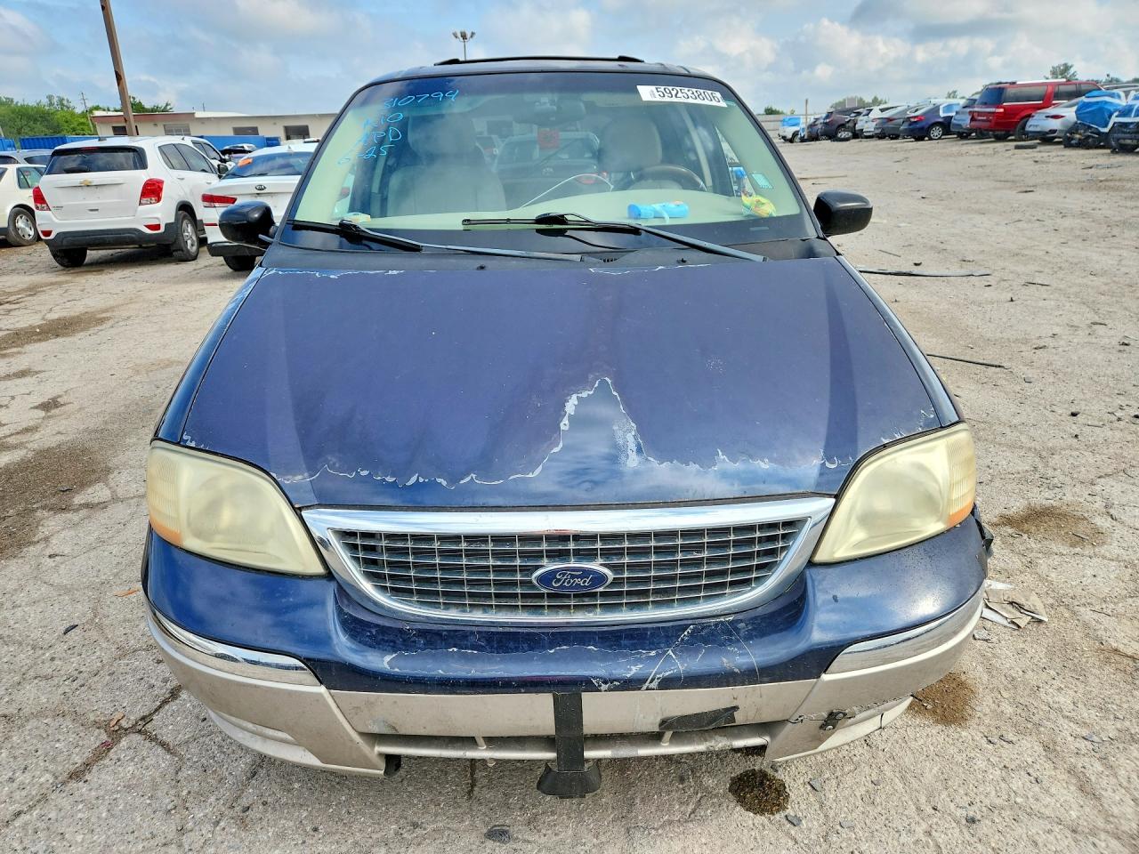 2002 Ford Windstar Sel Blue vin: 2FMDA53472BB27142