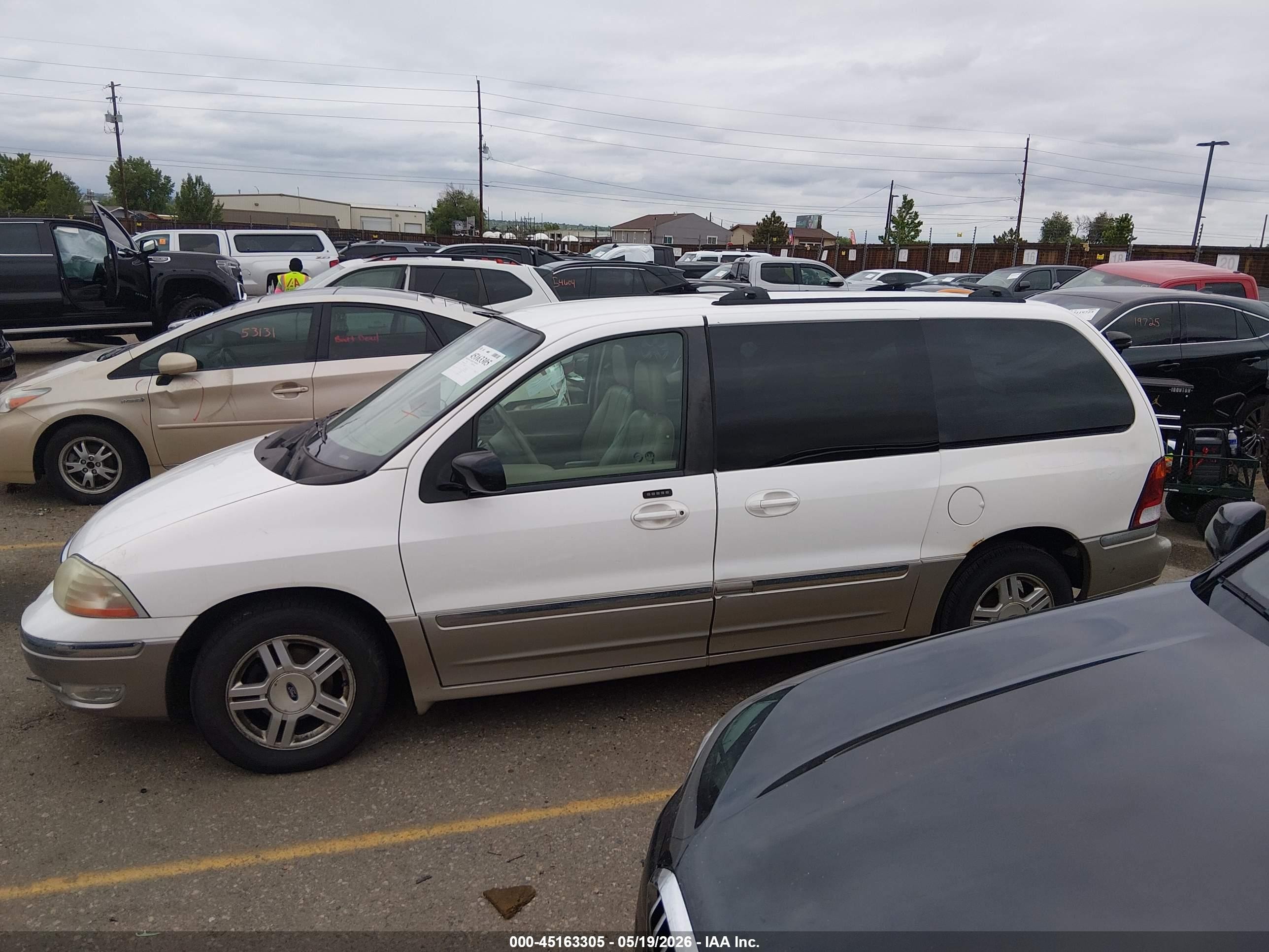 2002 Ford Windstar Sel Белый vin: 2FMDA53482BA56548