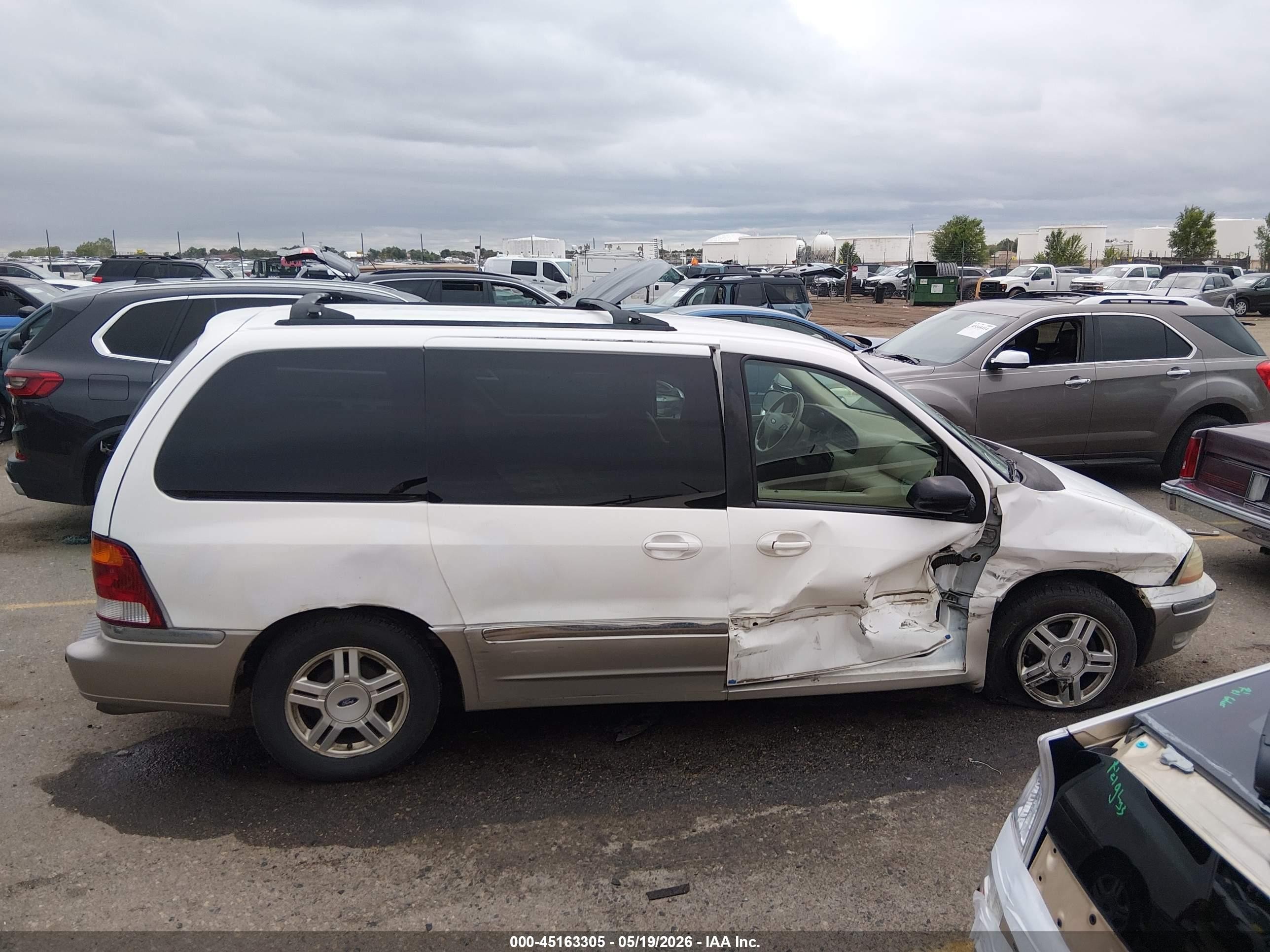 2002 Ford Windstar Sel Белый vin: 2FMDA53482BA56548