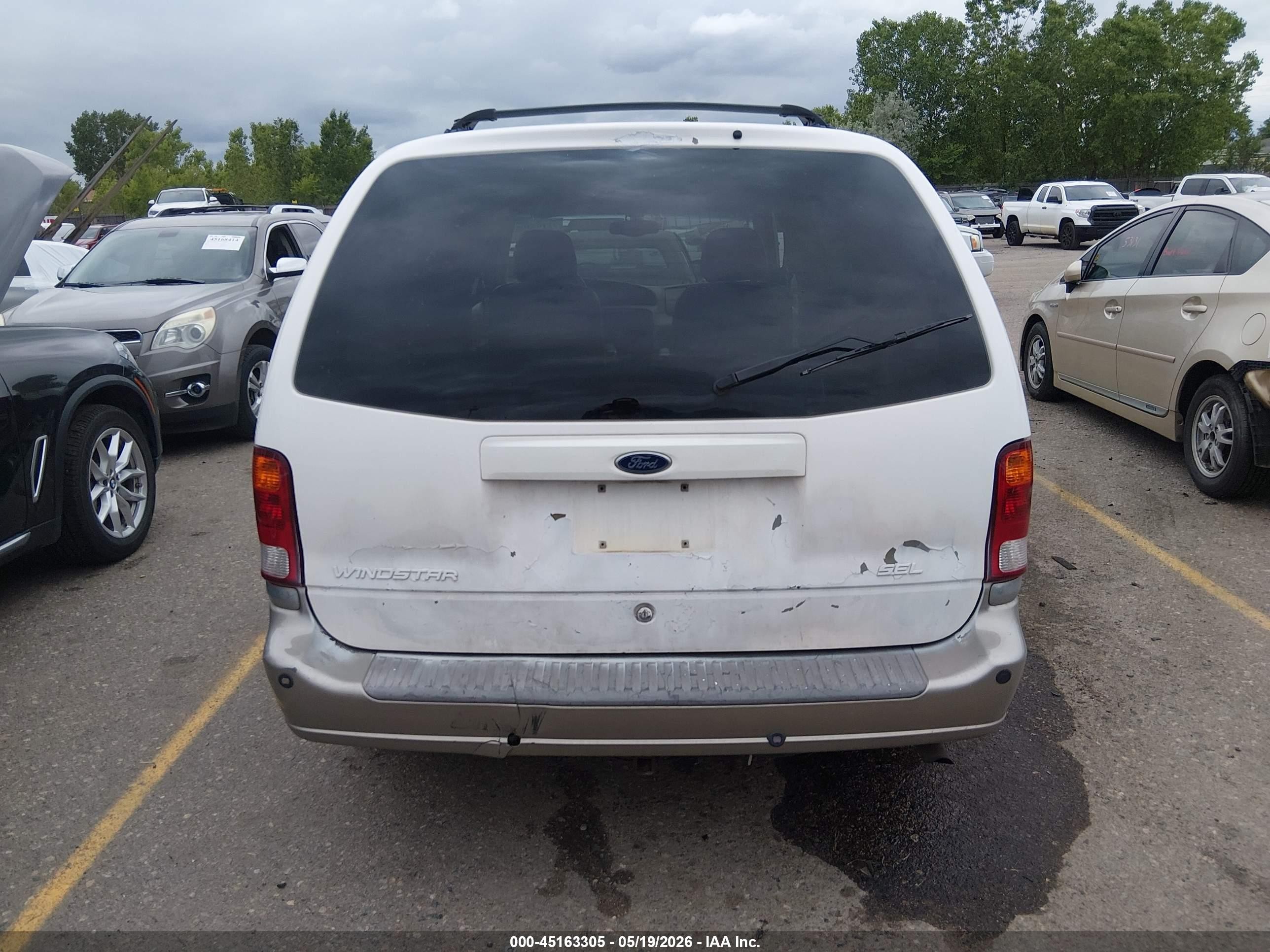 2002 Ford Windstar Sel Белый vin: 2FMDA53482BA56548
