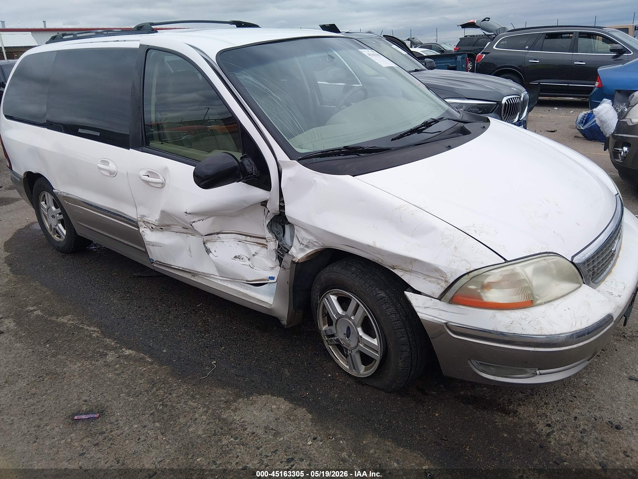 2002 Ford Windstar Sel Белый vin: 2FMDA53482BA56548