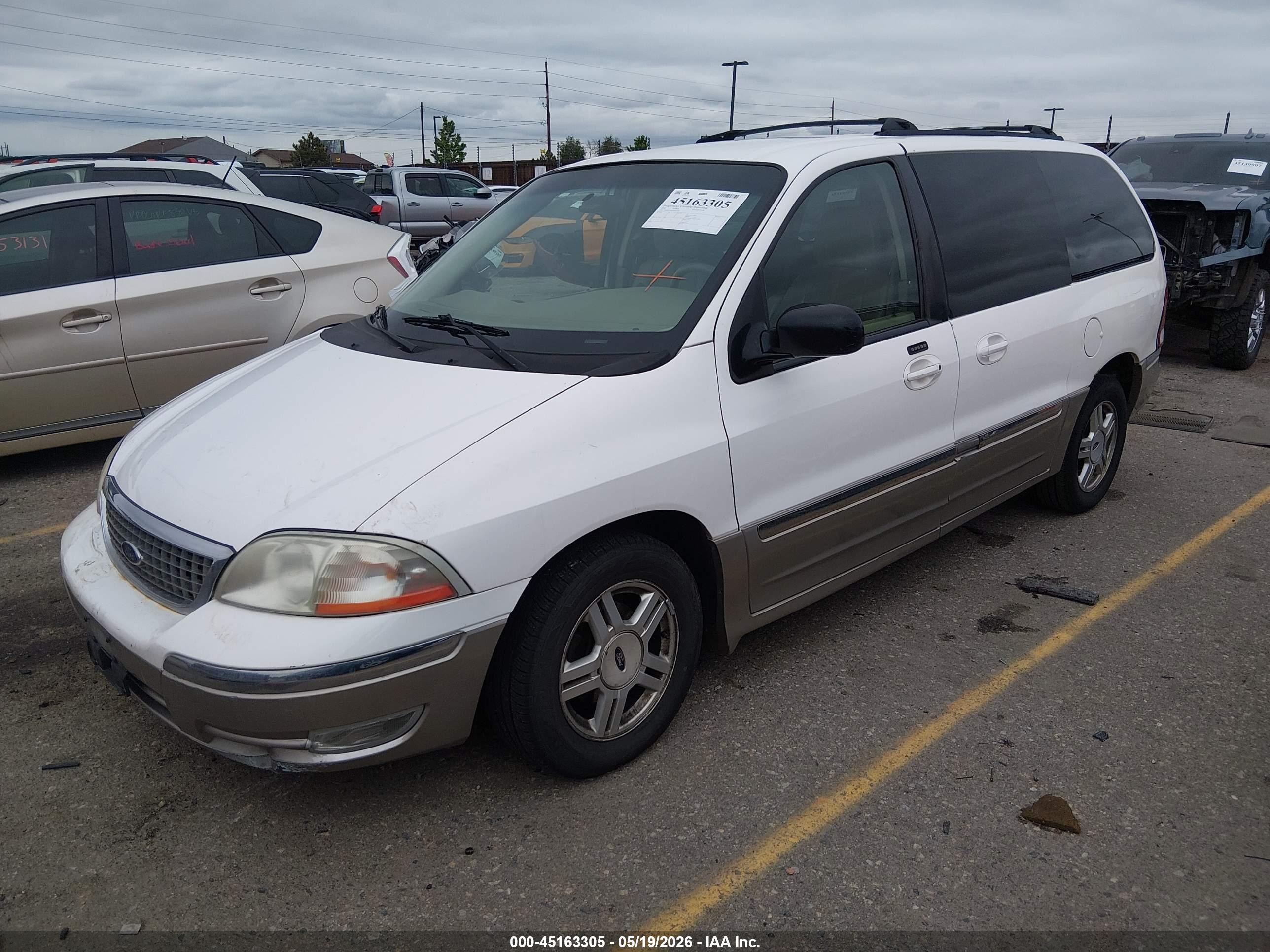2002 Ford Windstar Sel Белый vin: 2FMDA53482BA56548