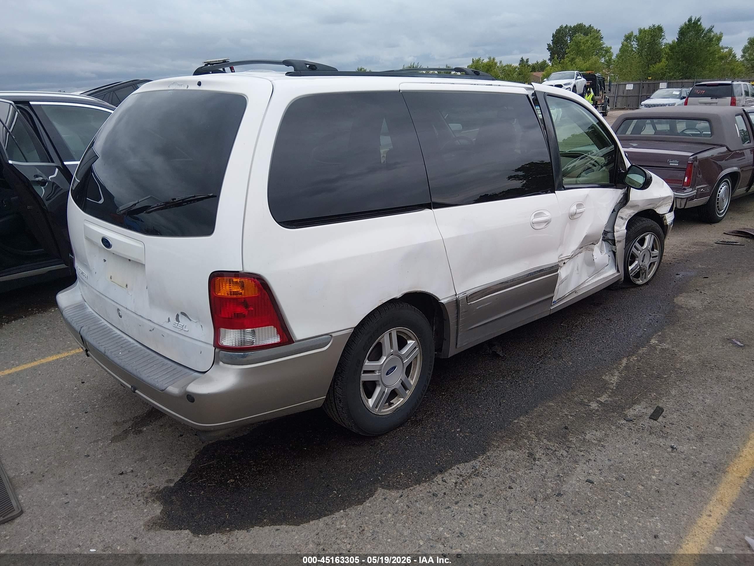 2002 Ford Windstar Sel Белый vin: 2FMDA53482BA56548