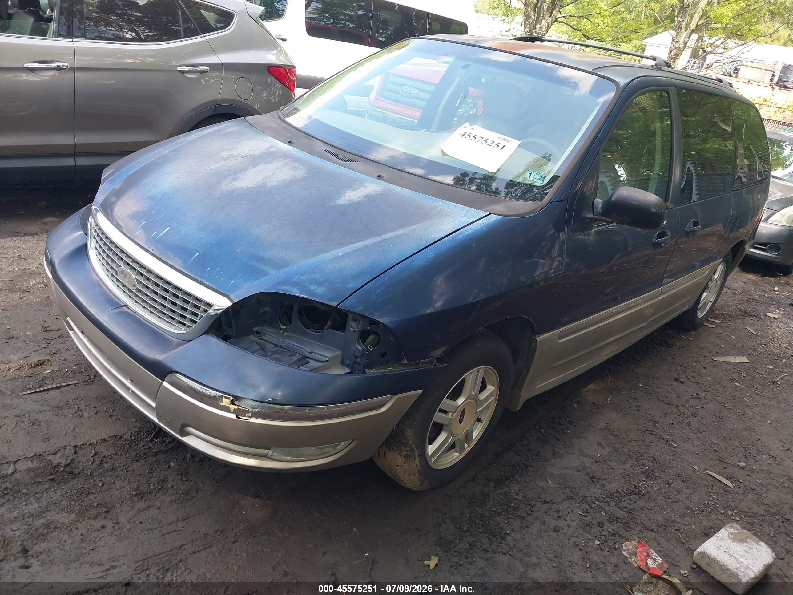 2003 Ford Windstar Sel Blue vin: 2FMDA53493BA89527