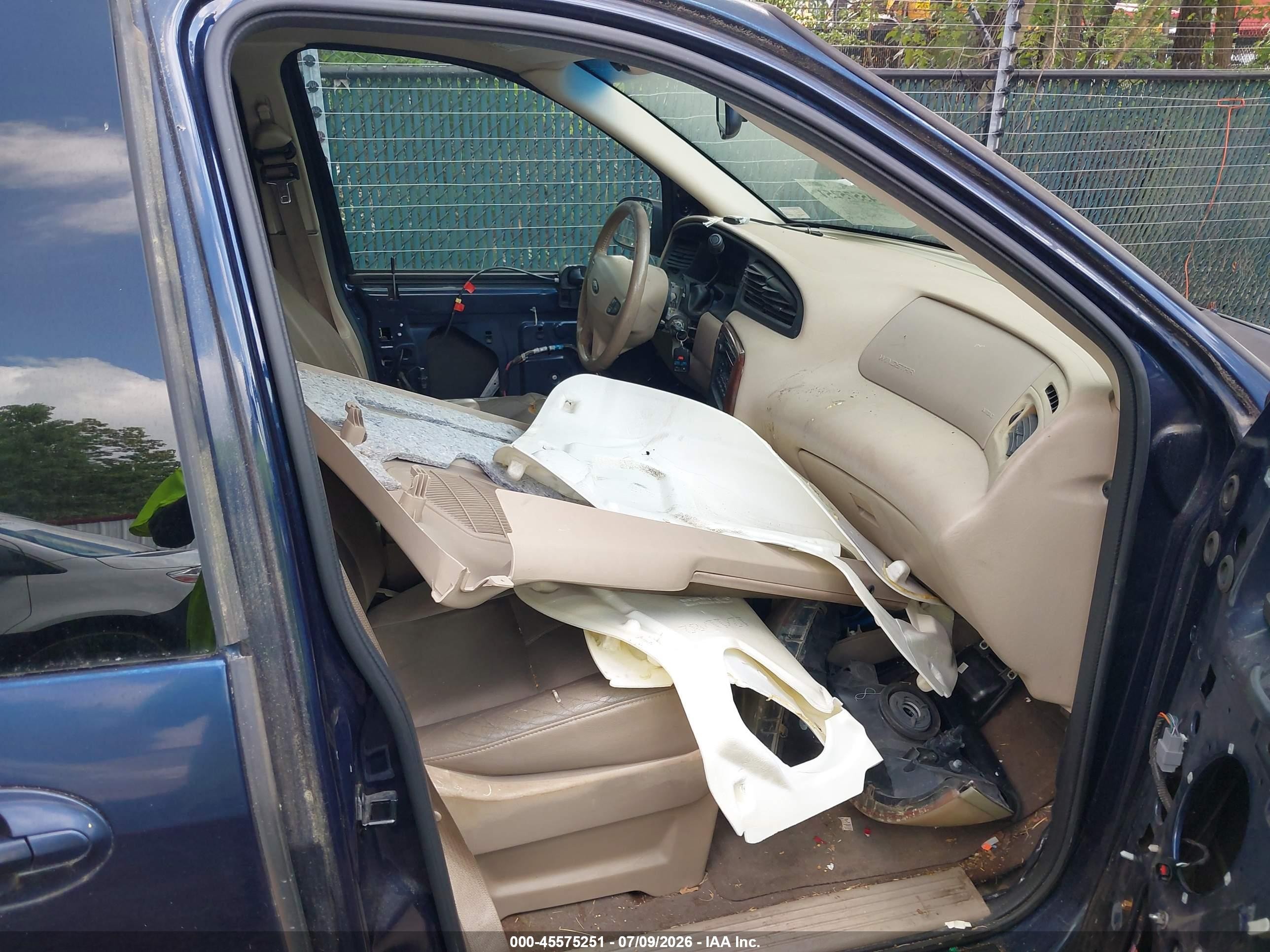 2003 Ford Windstar Sel Blue vin: 2FMDA53493BA89527
