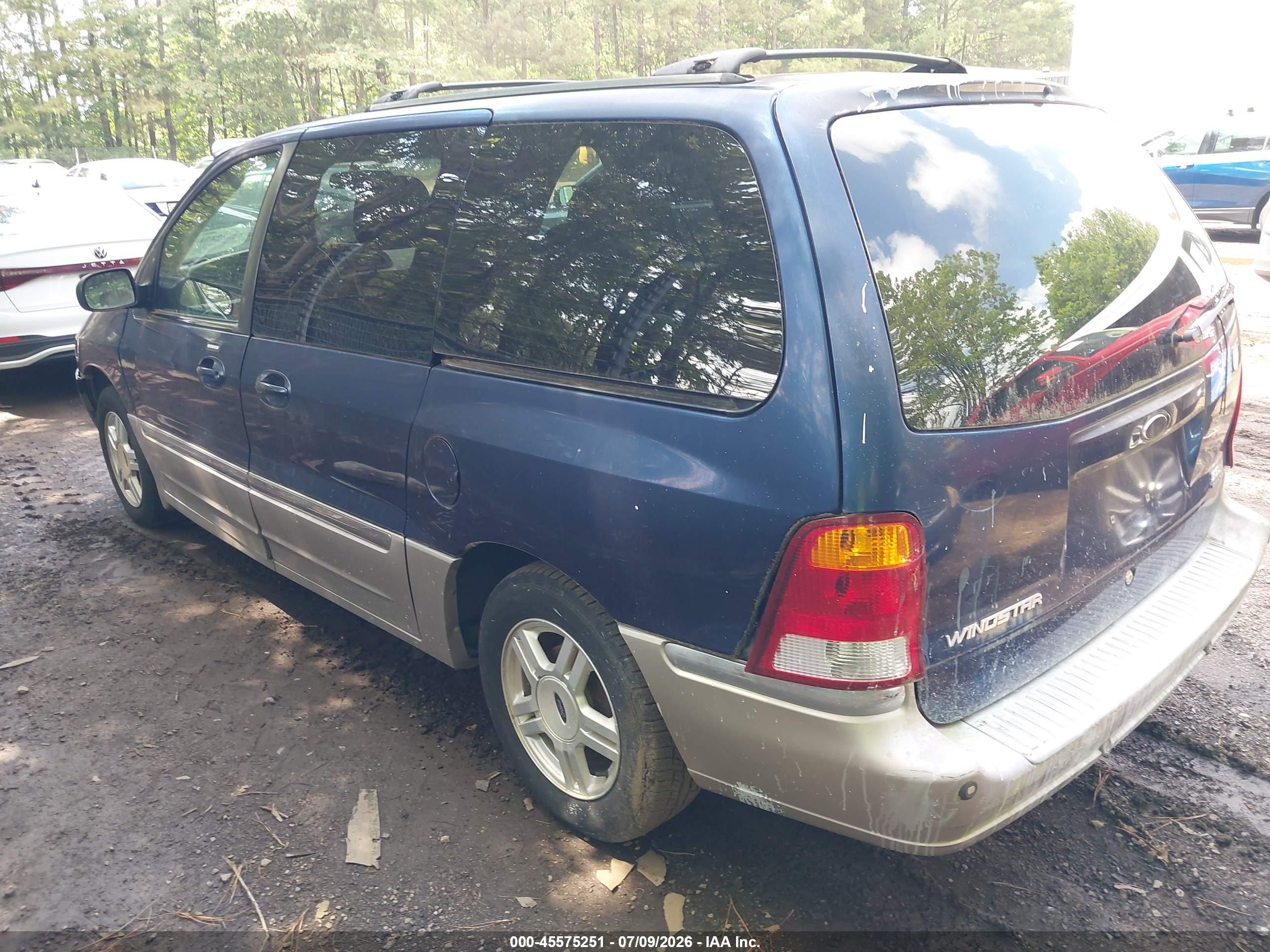 2003 Ford Windstar Sel Blue vin: 2FMDA53493BA89527