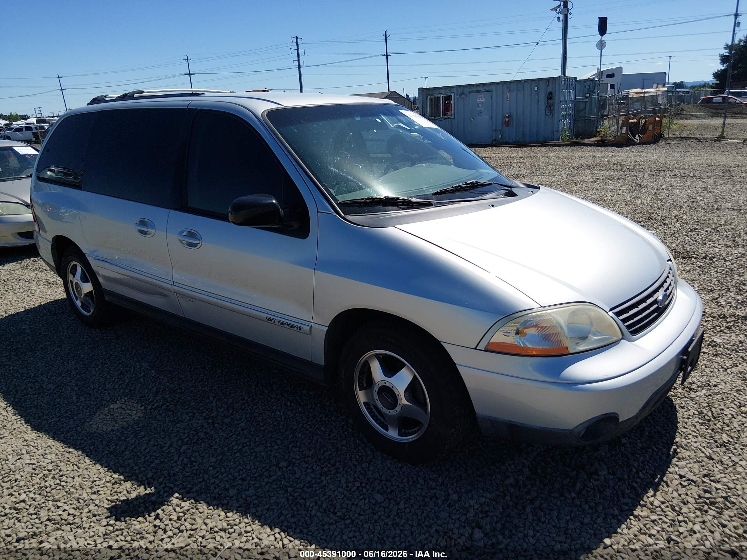 2001 Ford Windstar Se Sport Silver vin: 2FMDA57421BA40399