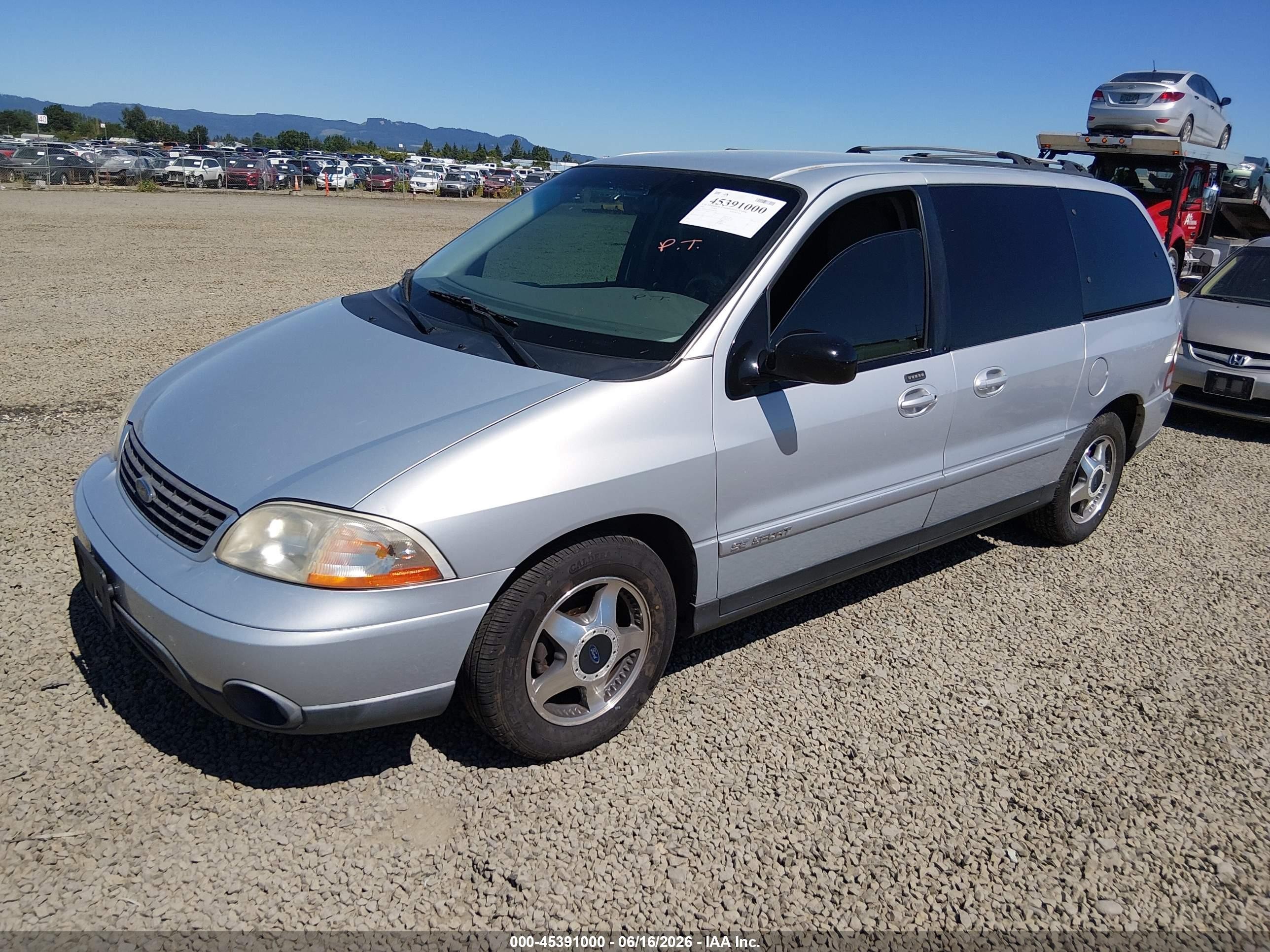 2001 Ford Windstar Se Sport Silver vin: 2FMDA57421BA40399