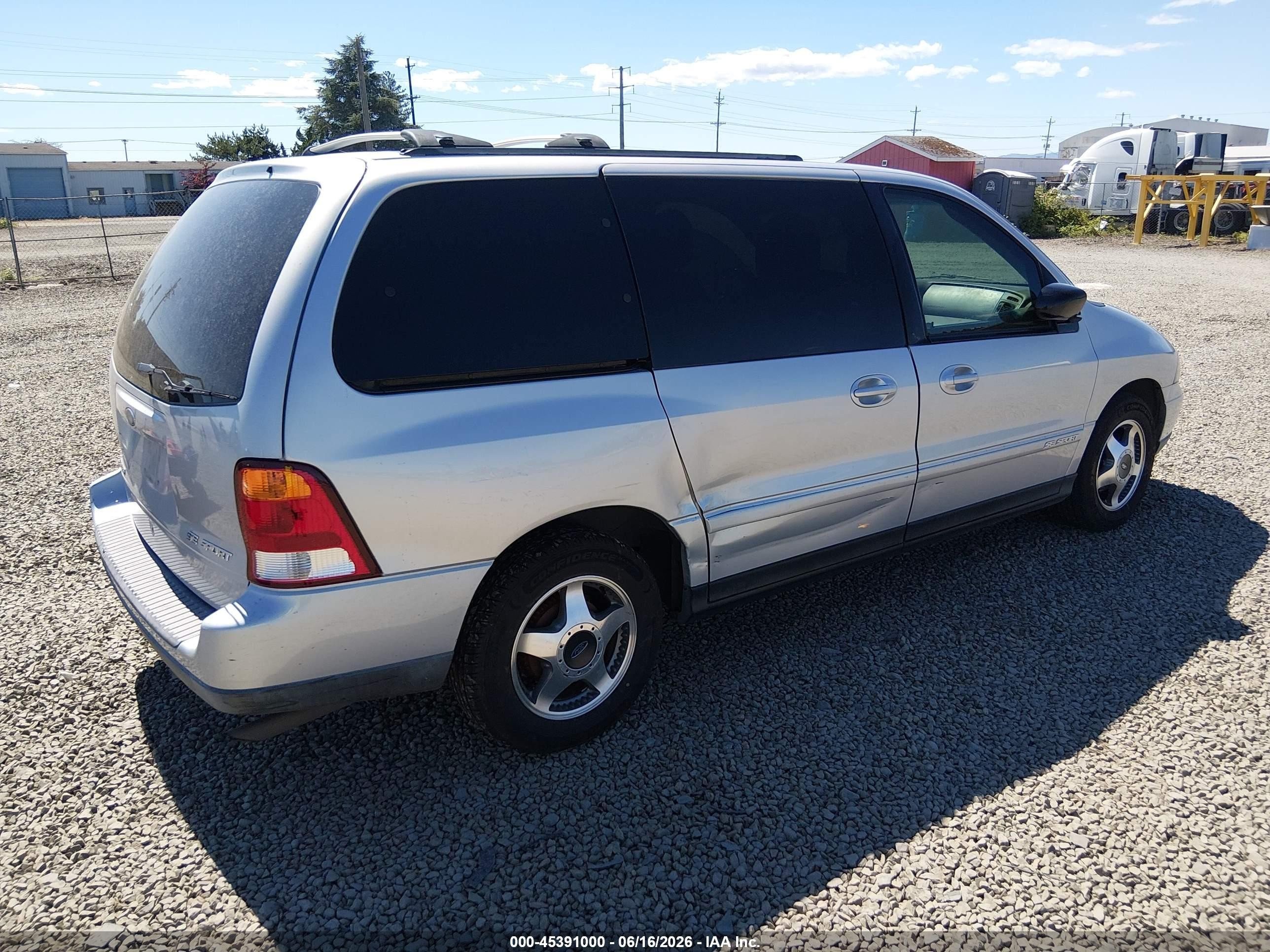 2001 Ford Windstar Se Sport Silver vin: 2FMDA57421BA40399