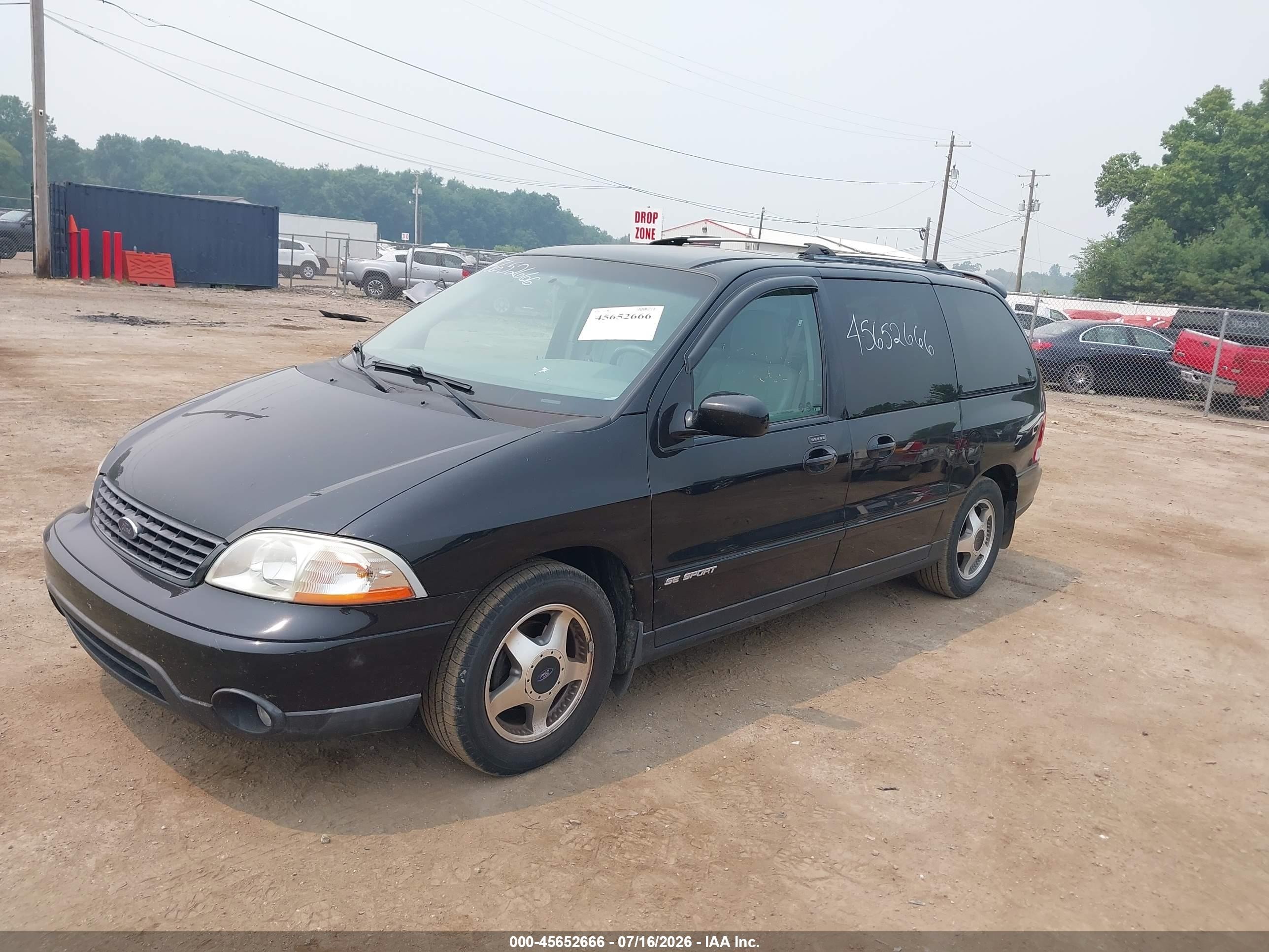 2001 Ford Windstar Se Sport Black vin: 2FMDA57481BC19918