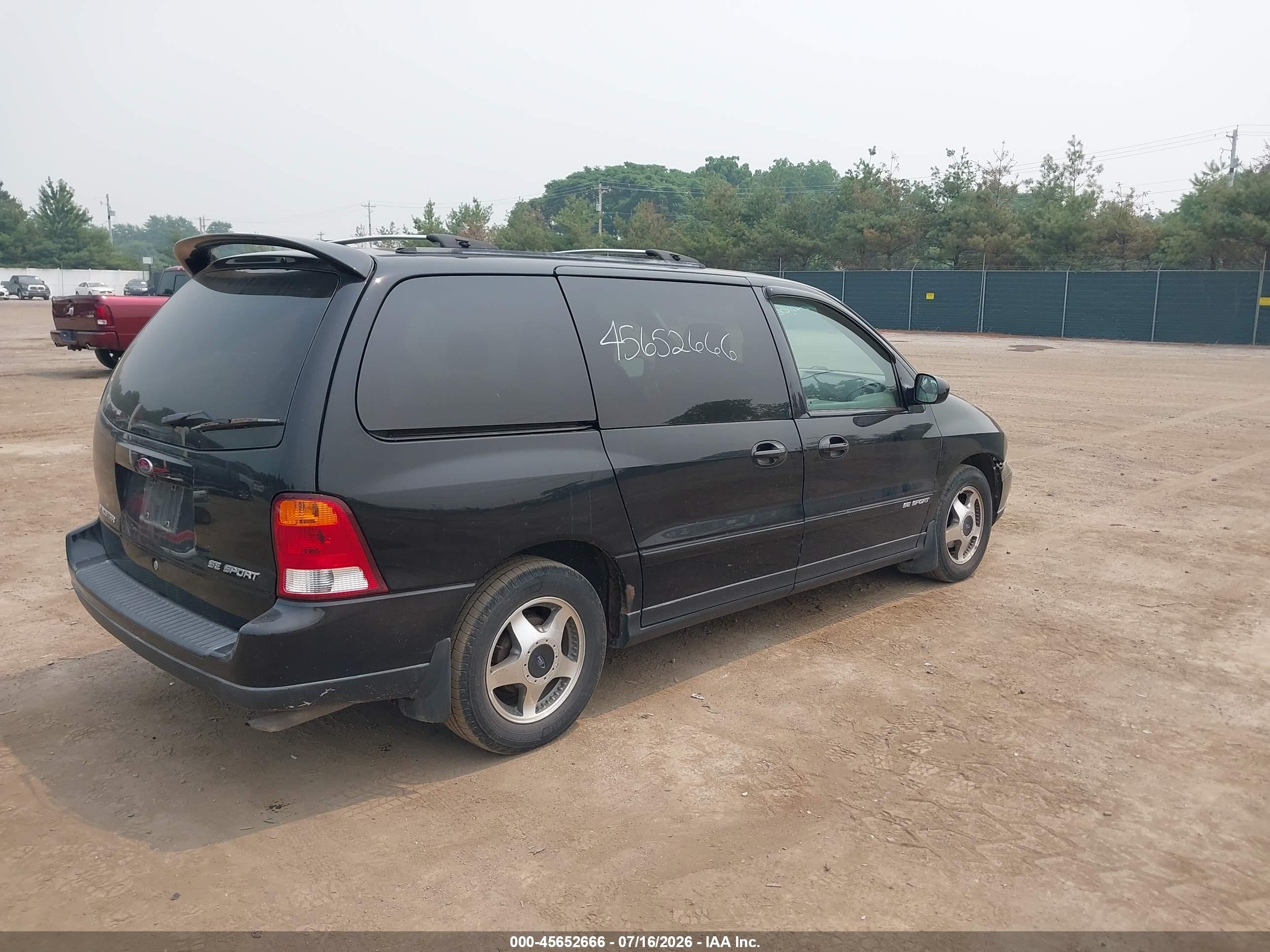 2001 Ford Windstar Se Sport Black vin: 2FMDA57481BC19918