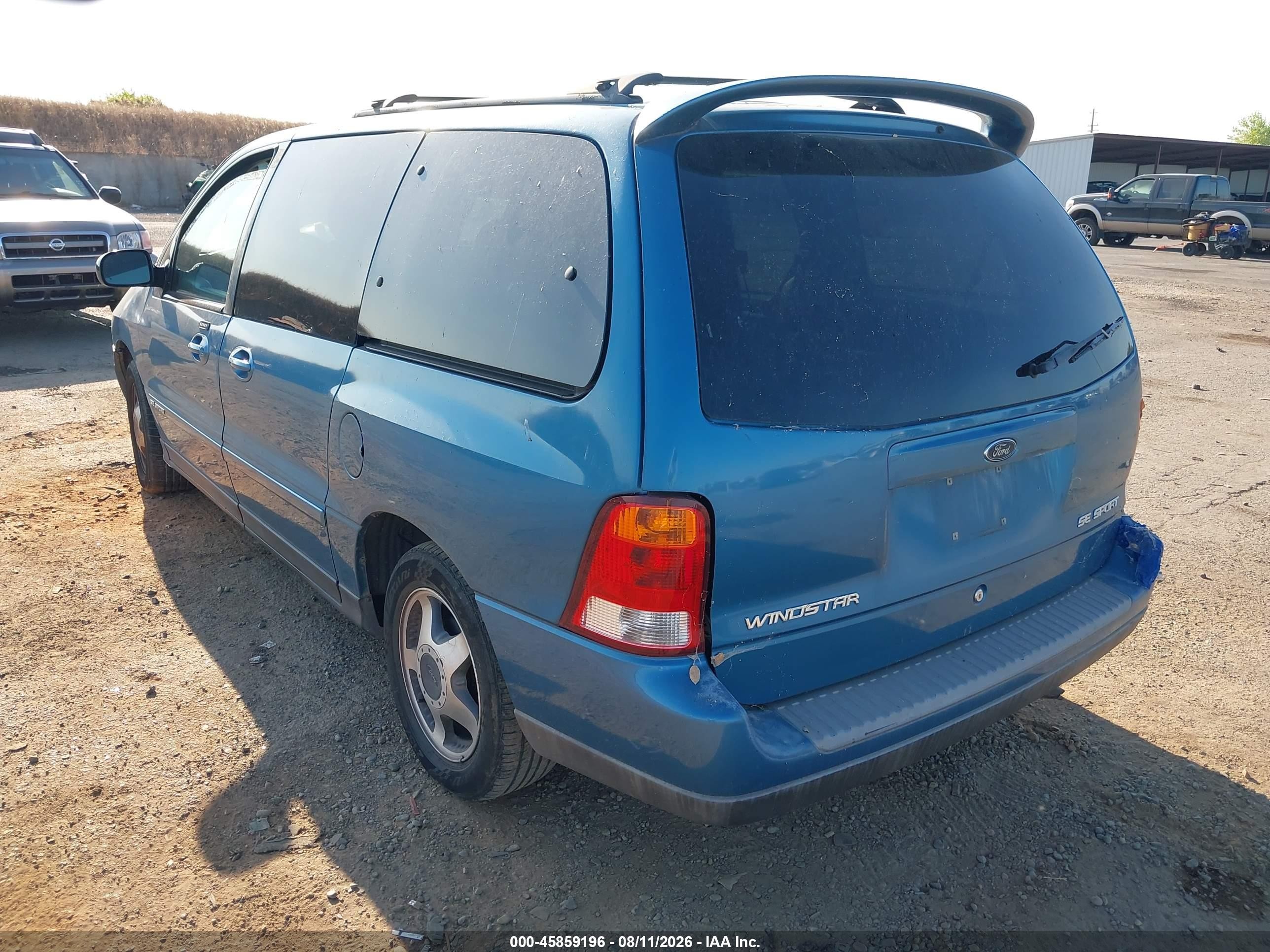 2001 Ford Windstar Se Sport Blue vin: 2FMDA57491BA74582