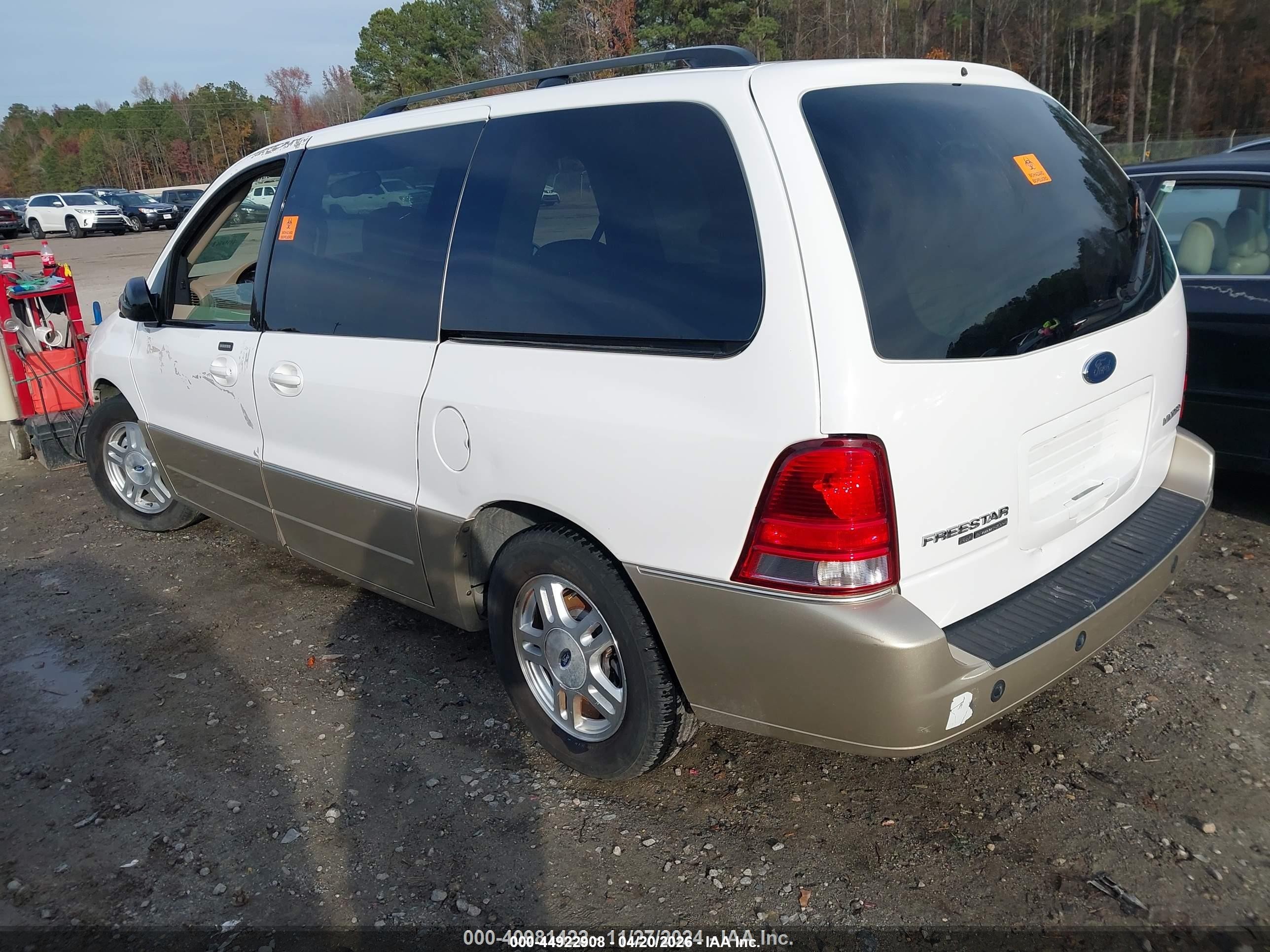 2004 Ford Freestar Limited White vin: 2FMDA58294BA36898