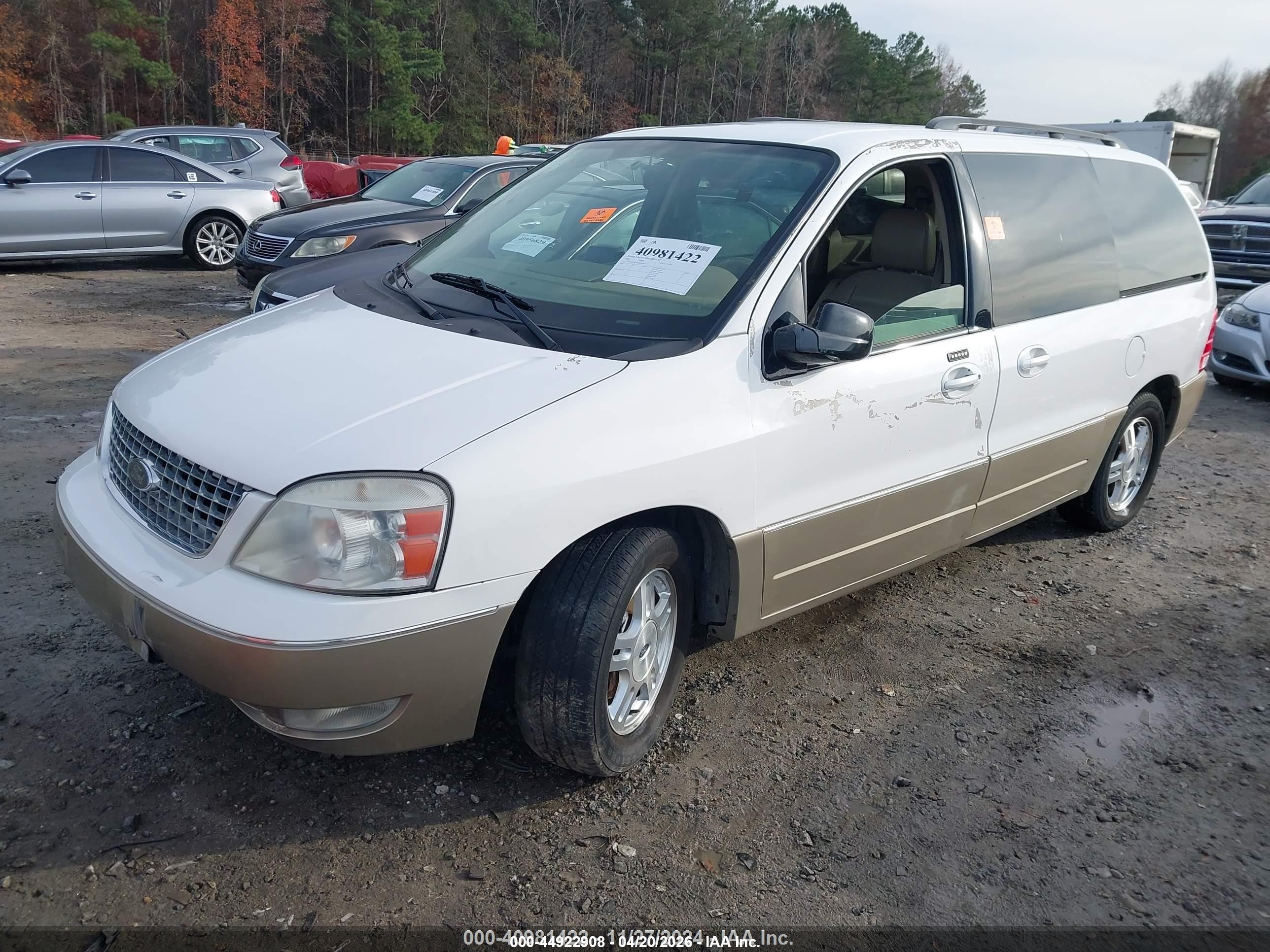 2004 Ford Freestar Limited White vin: 2FMDA58294BA36898