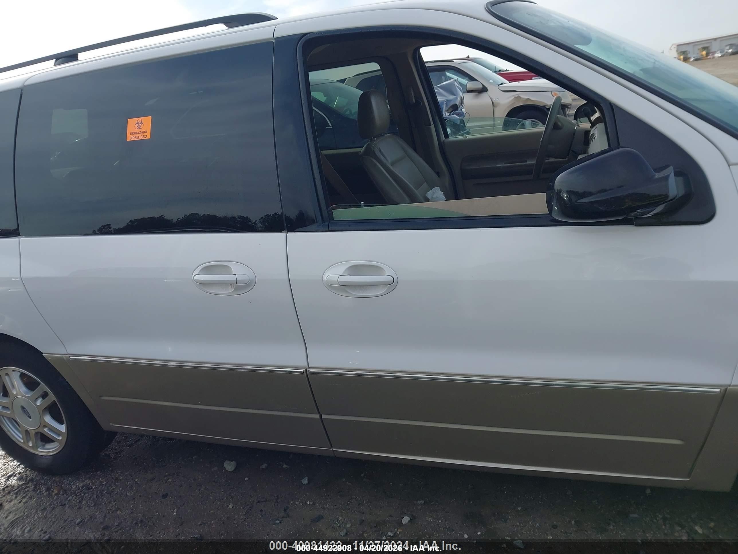 2004 Ford Freestar Limited White vin: 2FMDA58294BA36898