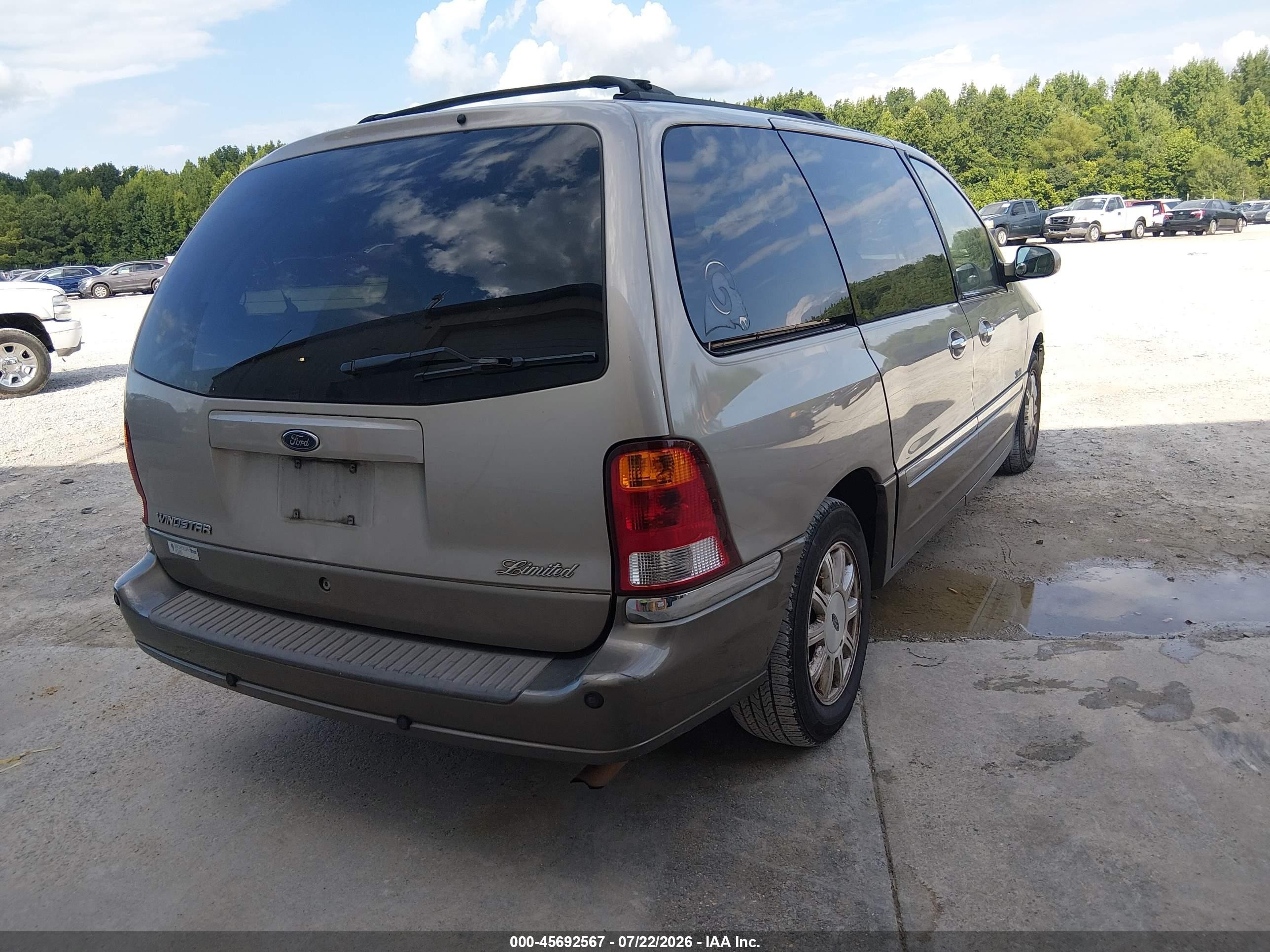 2002 Ford Windstar Limited Gold vin: 2FMDA58462BA65810